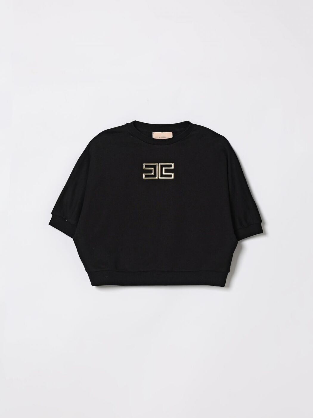 エリザベッタ フランキ ELISABETTA FRANCHI 天使の都市 MIA BAMBINA クルーネックジャンパー 編み物お召しもの ガールズ 黒いこと Crew neck jumpers EFFE1710FF002 関税 貨物輸送無料 2026SS gi