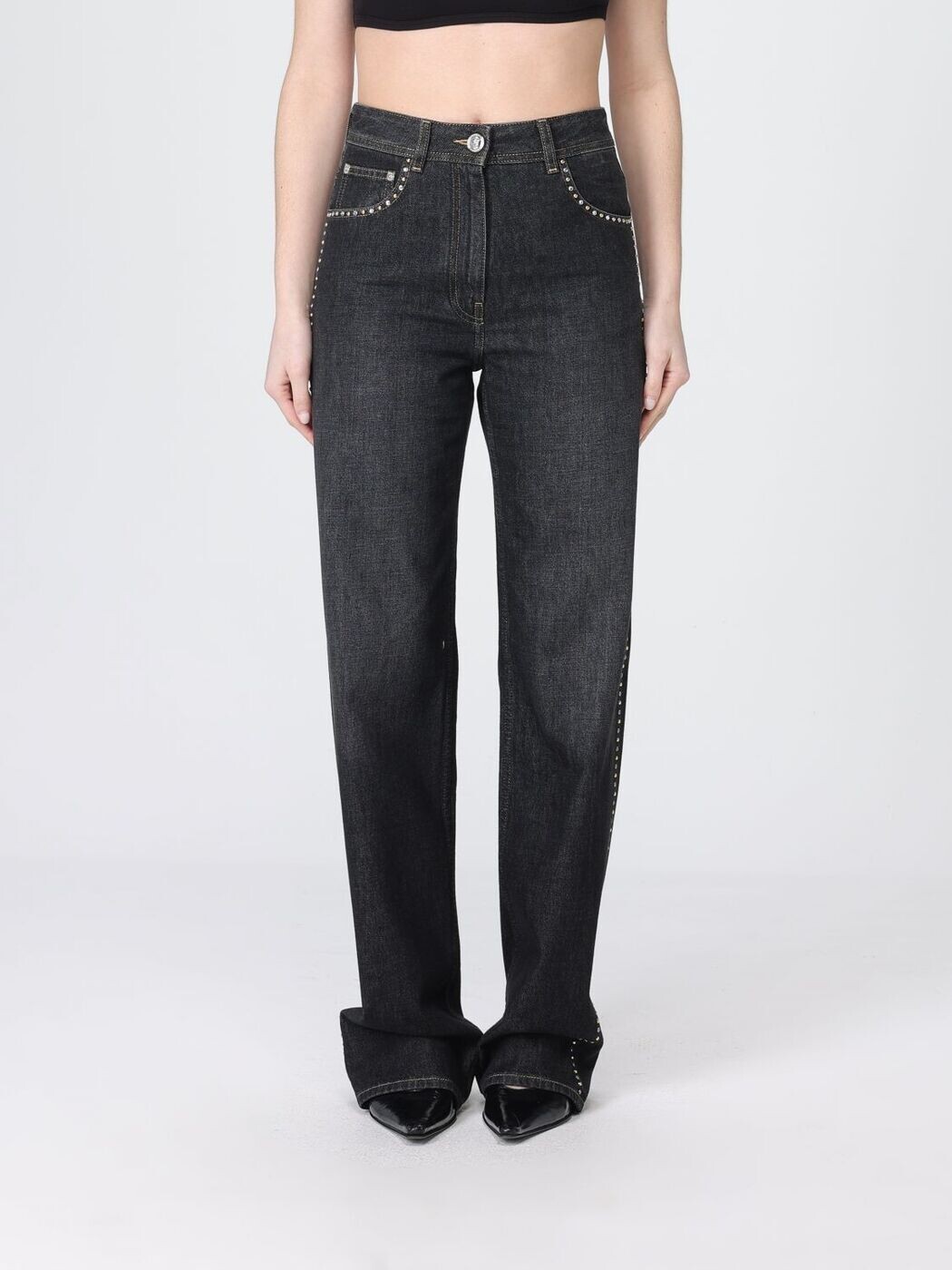 ヴェルサーチ VERSACE デニム レディース ブラック Jeans 10224521A16477 Black 関税 送料無料 2026SS gi|BRANDSHOP「il Tesoro」