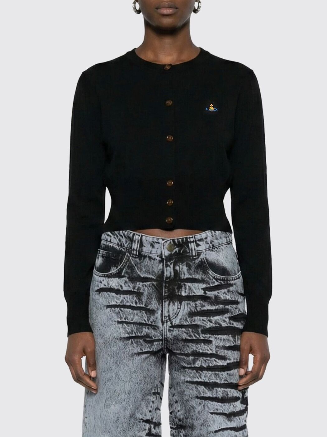 ヴィヴィアン・ウエストウッド VIVIENNE WESTWOOD スウェーター 編み物御召しもの レディース 黒いこと Knitwear 1803002PY001A 関税 貨物輸送無料 2026SS gi