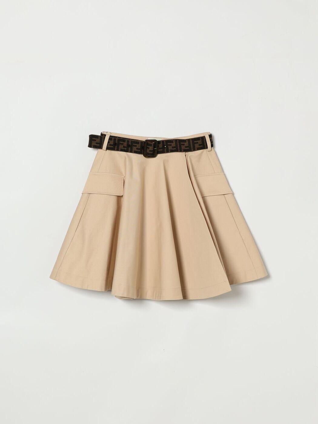 FENDI FENDI ミニ御徒面子 スコート ガールズ ベージュ Mini-skirts JFE196AS5Y 関税 貨物輸送無料 2026SS gi