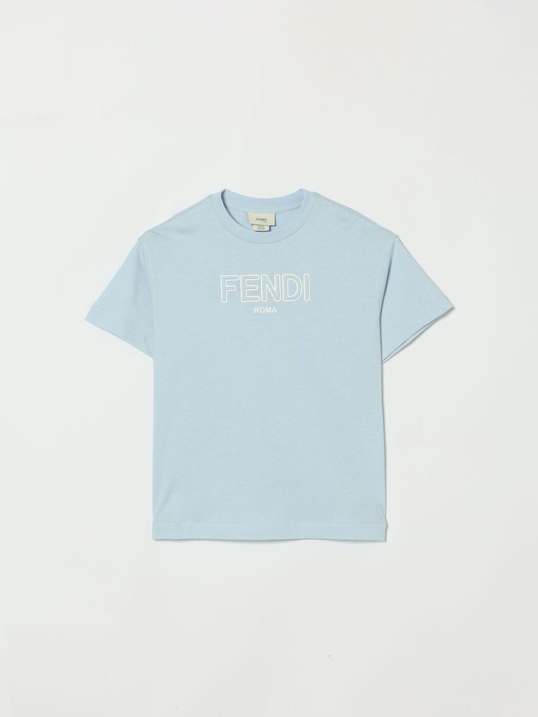 FENDI FENDI ロング捩りプルオーバー プルオーバー ガールズ 青色 Long sleeve t-shirts JUI2017AJ 関税 貨物輸送無料 2026SS gi