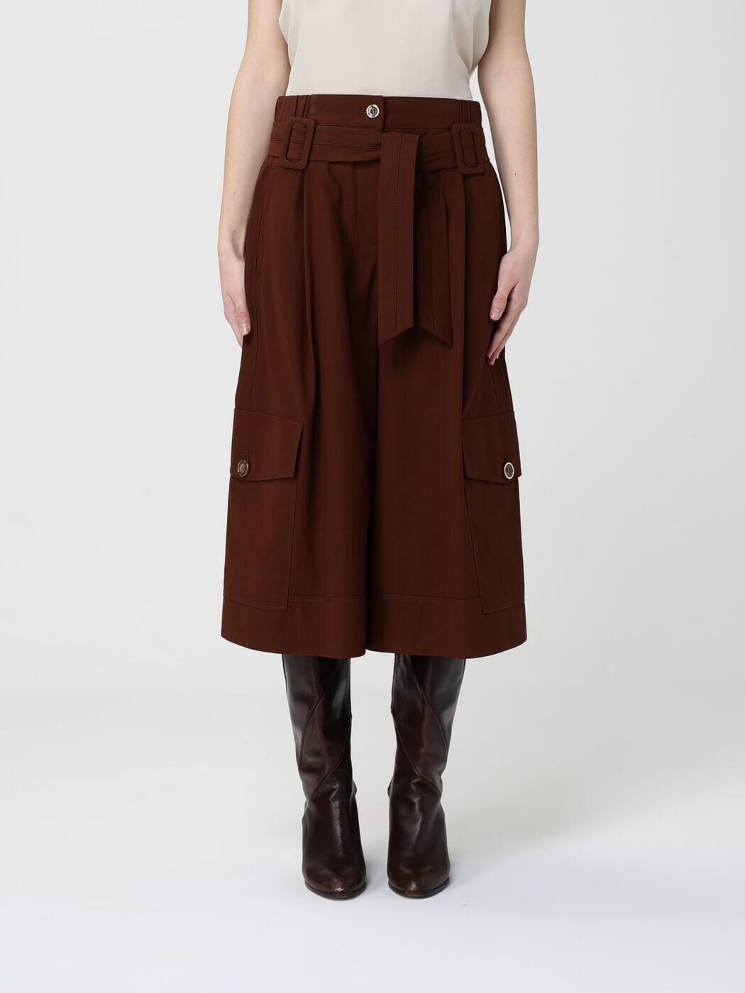 ピンコ PINKO デニムショーツ ショーツ レディース ブラウン Denim shorts 106152A2ER Brown 関税 送料無料 2026SS gi｜BRANDSHOP「il Tesoro」