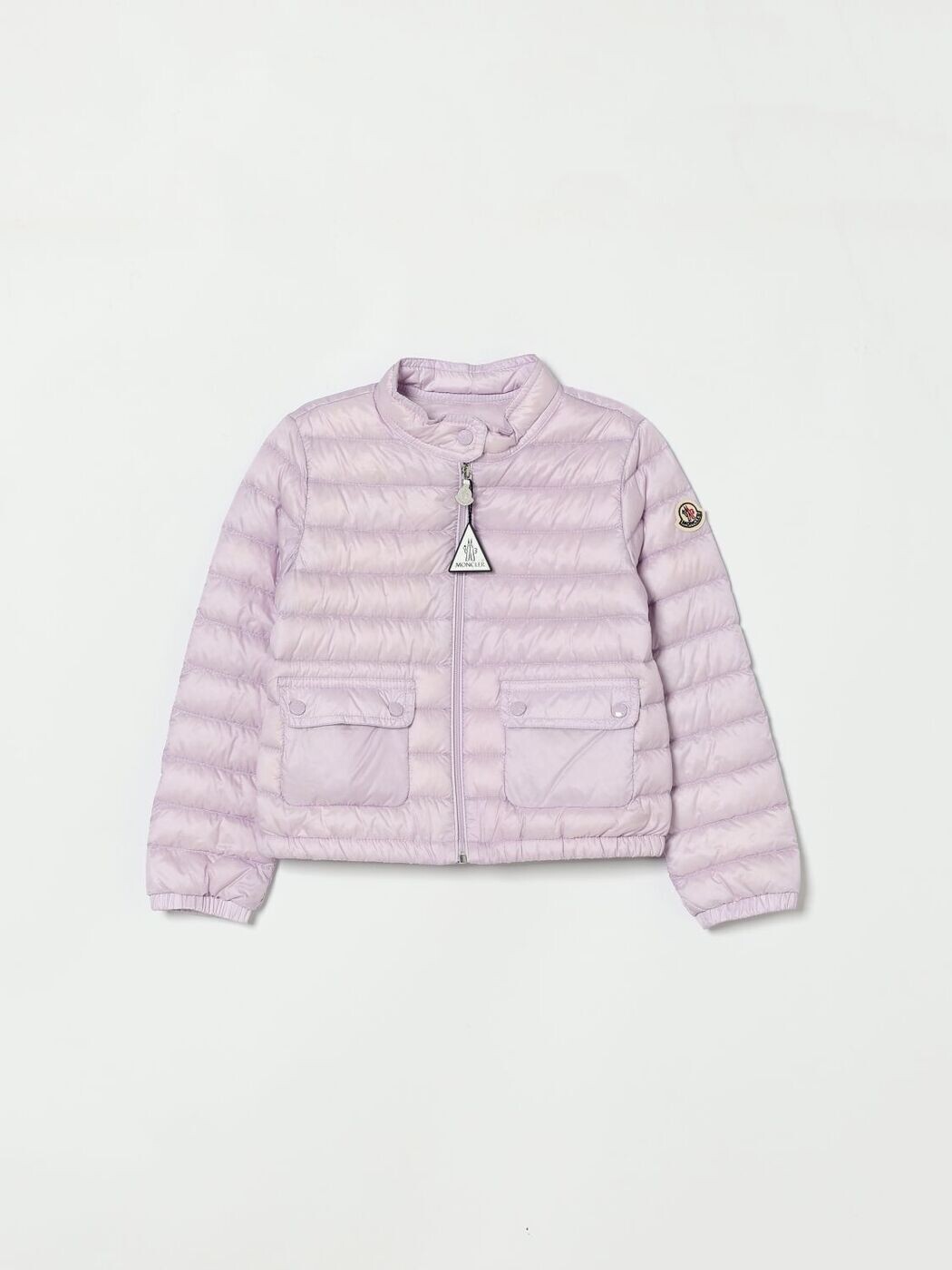 モンク軌跡 MONCLER バイカージャケット 上衣 ガールズ サクラ色 Biker jackets 1A00032597YF 関税 貨物輸送無料 2026SS gi