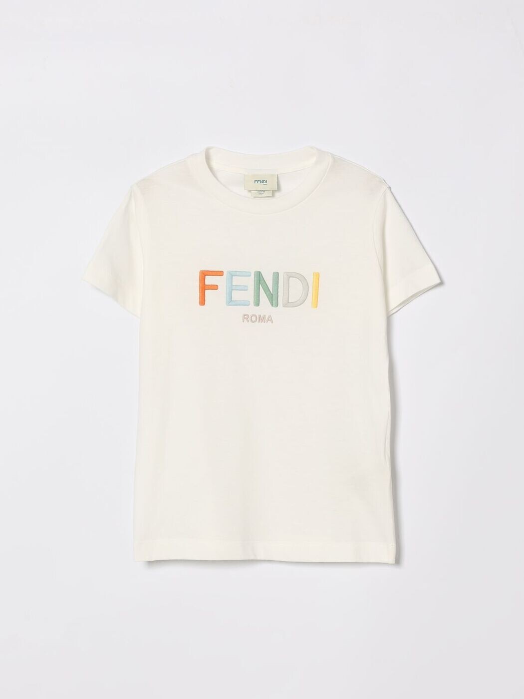 FENDI FENDI ロング衣袂ティーシャツ ティーシャツ ボーイズ 白いこと Long sleeve t-shirts JUI2067AJ 関税 貨物輸送無料 2026SS gi