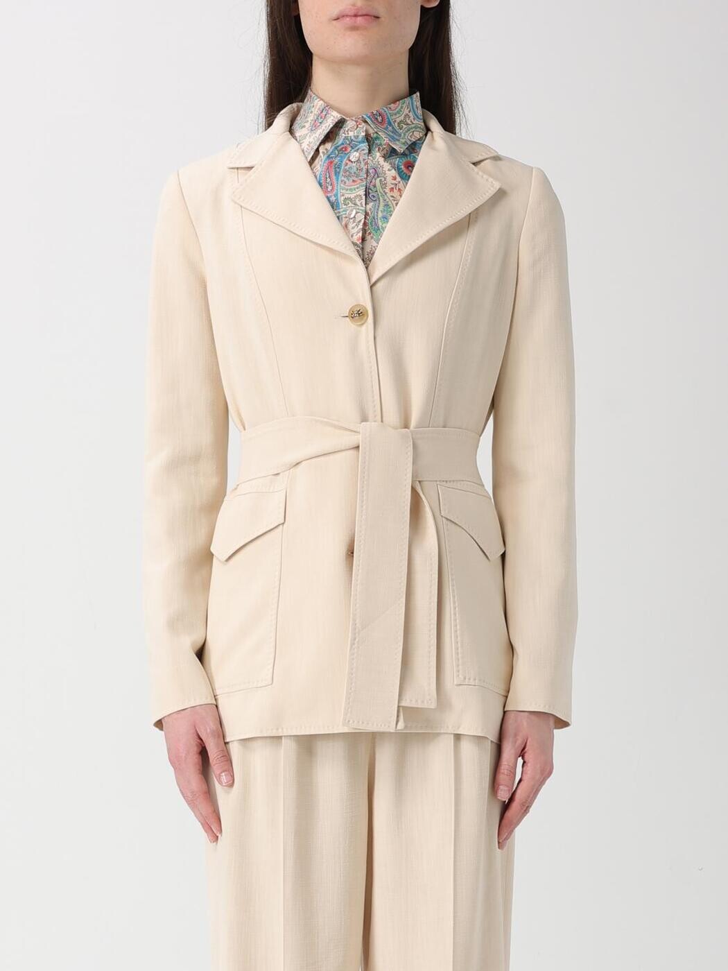 エトロ ETRO 背広上衣 背広 上衣 レディース 白いこと Suit Jackets WRCA011599TU4G4 関税 貨物輸送無料 2026SS gi