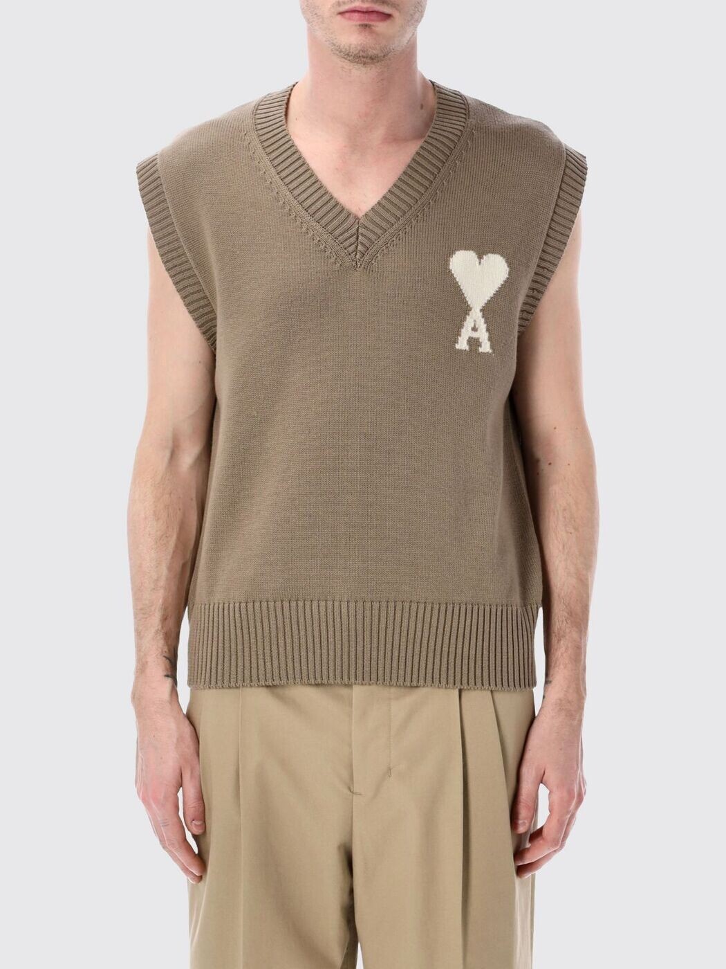 アミ パリス AMI PARIS ジレ ベスト メンズ ベージュ Vests UKS860KN0156 Beige 関税 送料無料 2026SS gi|BRANDSHOP「il Tesoro」