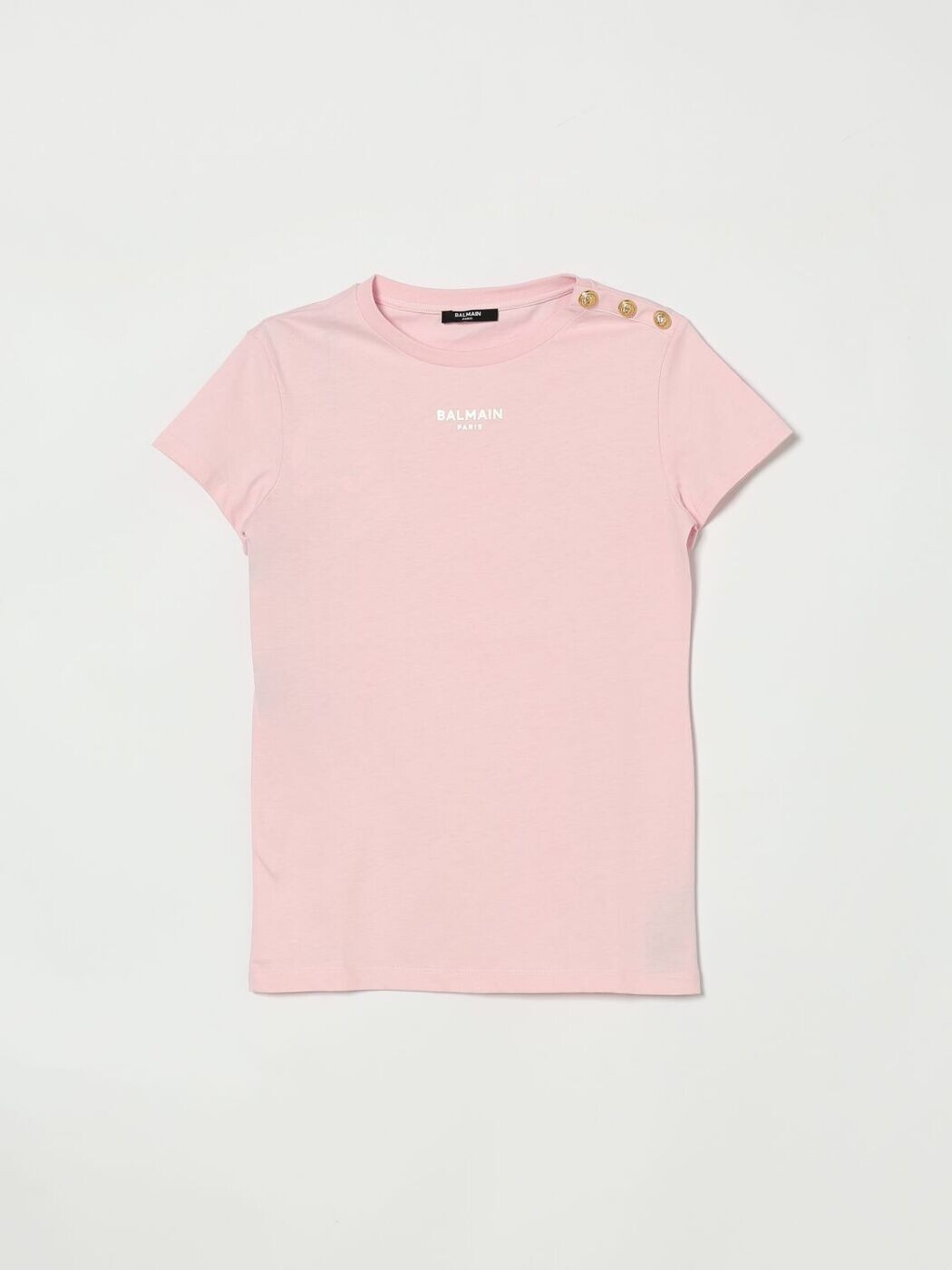 バルマン BALMAIN ロング捩りプルオーバー プルオーバー ガールズ サクラ色 Long sleeve t-shirts BY8A01Z3672 関税 貨物輸送無料 2026SS gi