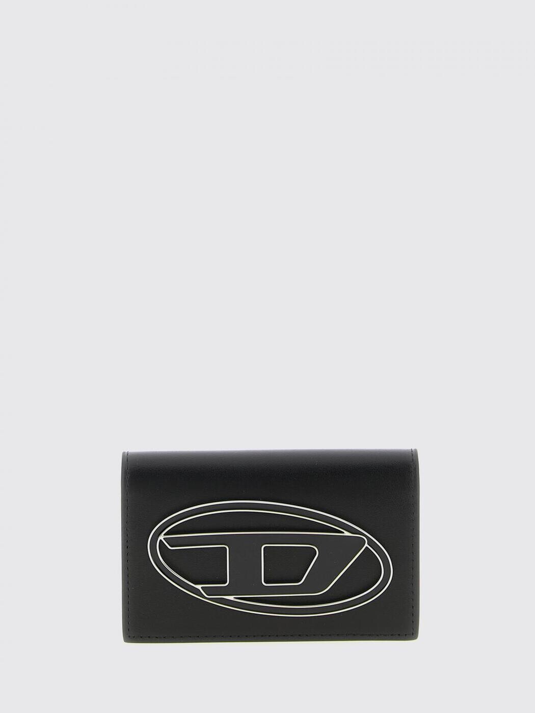 ディーゼル DIESEL 歌留多保持者 紙入れ レディース 黒いこと Wallets and Card Holders X10386PR818 Black 関税 貨物輸送無料 2026SS gi