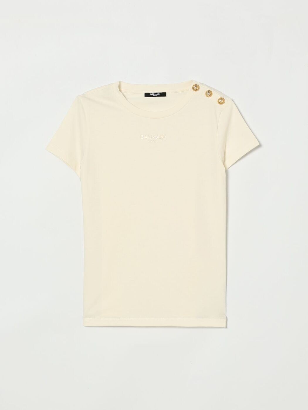 バルマン BALMAIN ロング捩りプルオーバー プルオーバー ガールズ 白いこと Long sleeve t-shirts BY8A01Z3672 関税 貨物輸送無料 2026SS gi