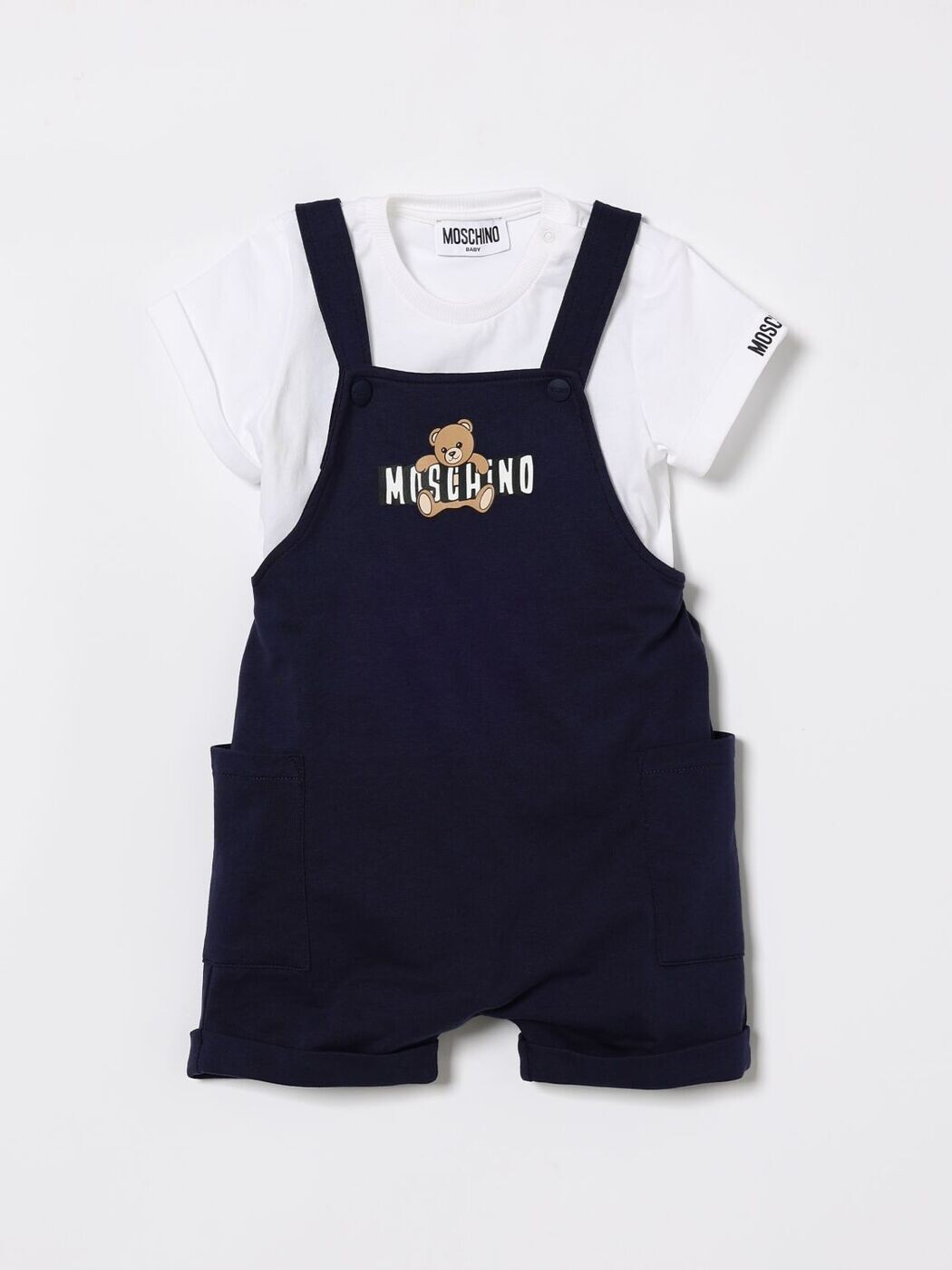モスキーノ MOSCHINO トラックスーツ　セットアップ ベビーウェア ベビーユニセックス ホワイト Tracksuits MUG01TLCA19 White 関税 送料無料 2026SS gi｜BRANDSHOP「il Tesoro」