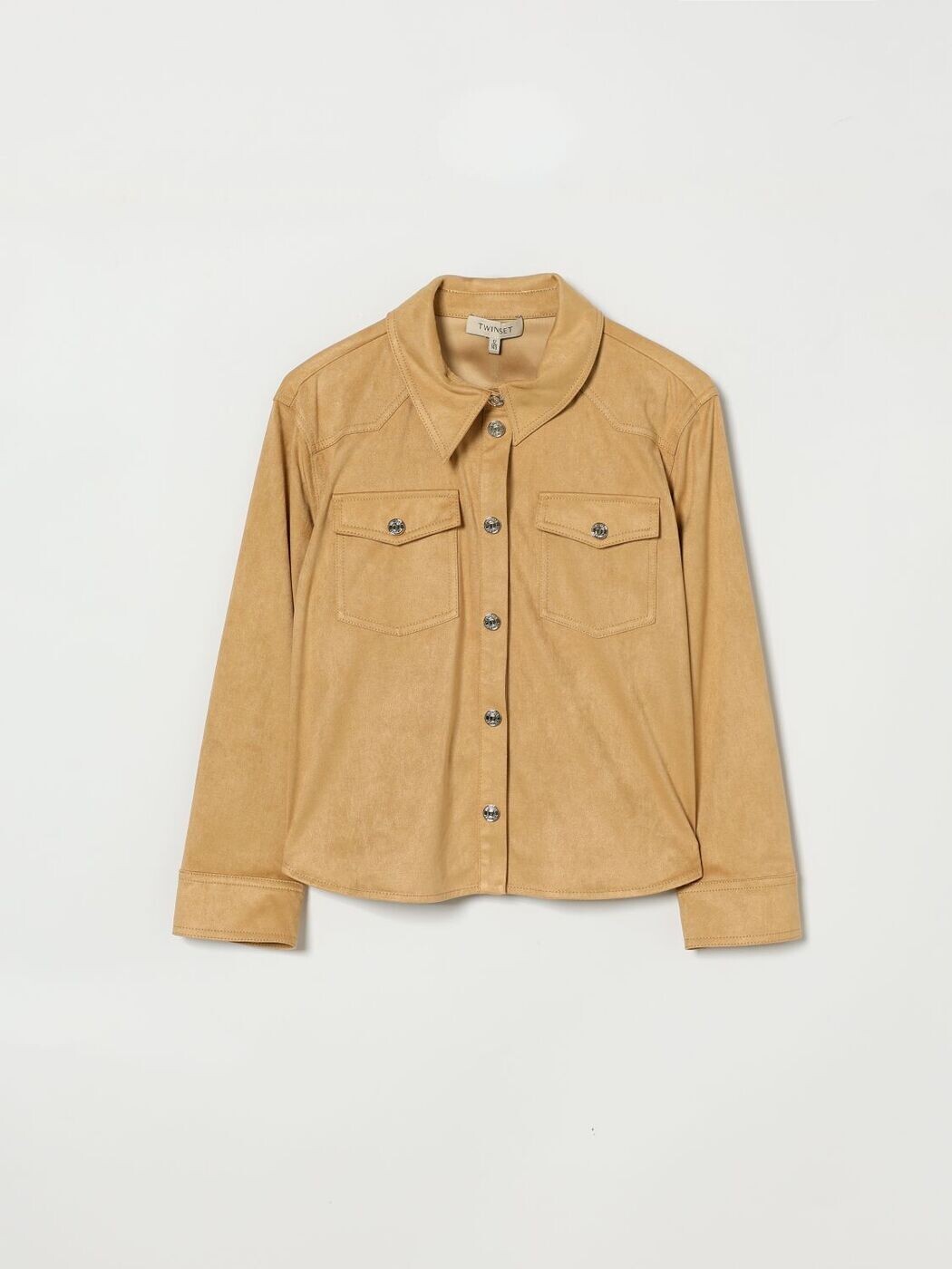 ツイン仕掛ける TWINSET バイカージャケット 上衣 ガールズ ベージュ Biker jackets 261GJ2140 関税 貨物輸送無料 2026SS gi