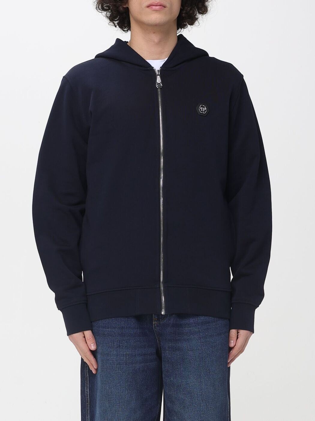 フィリップ 飾り気のない PHILIPP PLEIN トレイナー 調教師 メンズ 青碧 Sweatshirts SAFCMJB3928PTE180N 関税 貨物輸送無料 2026SS gi