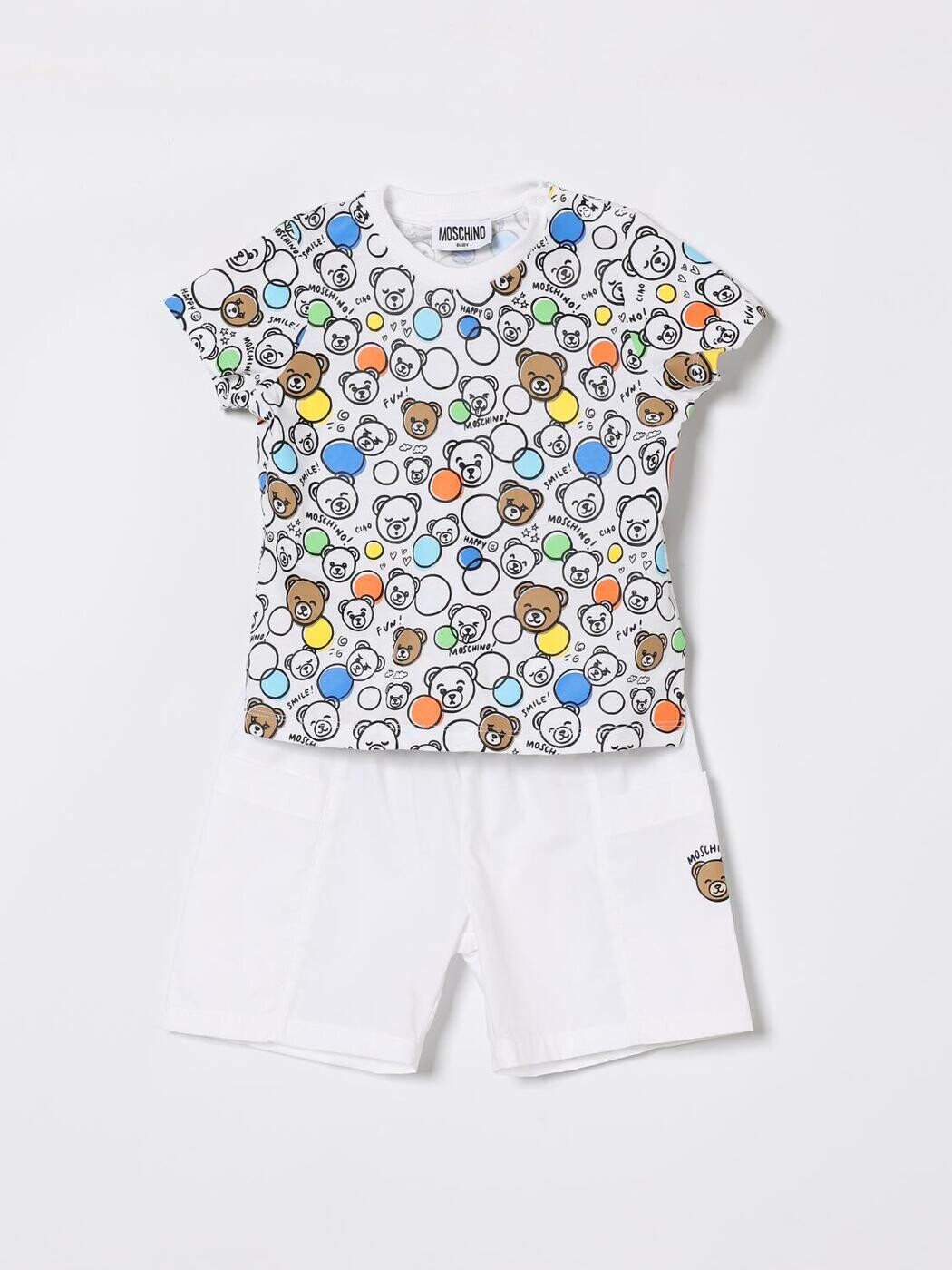 モスキーノ MOSCHINO トラックスーツ セットアップ ベビーウェア ベビーユニセックス ホワイト Tracksuits MUG01VLLA15 White 関税 送料無料 2026SS gi|BRANDSHOP「il Tesoro」