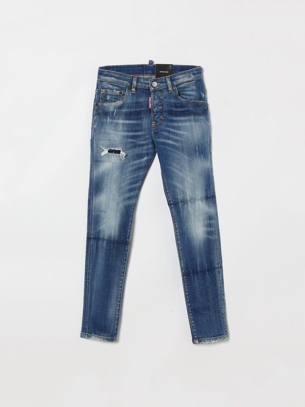 ディースクエアード DSQUARED2 レギュラーフィットジーンズ ジーンズ ボーイズ 青碧 Regular fit jeans DQ03LDD0AFR 関税 貨物輸送無料 2026SS gi