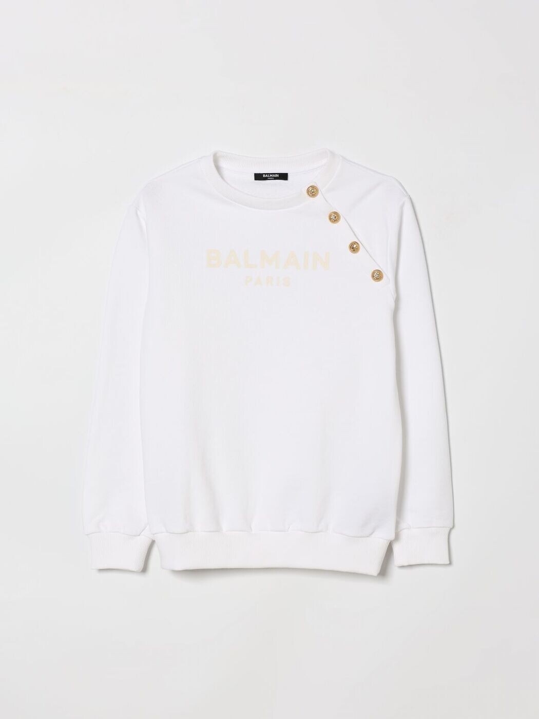 バルマン BALMAIN クルーネックジャンパー 編み物御召しもの ガールズ Crew neck jumpers BY4P00Z3183 Ivory 関税 貨物輸送無料 2026SS gi