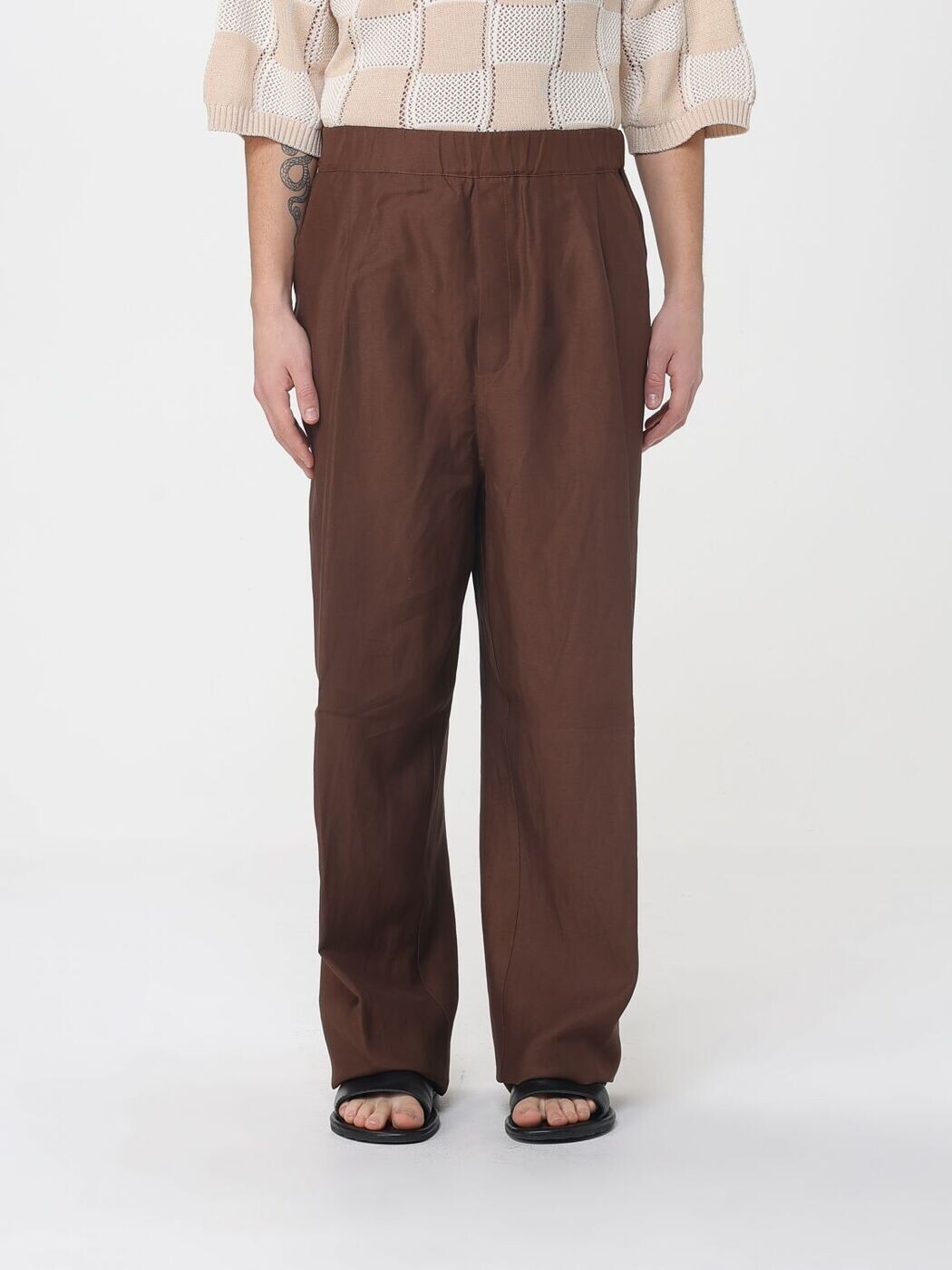 ラネウス LANEUS ズボン パンツ メンズ ブラウン Trousers S6LAMAPA234 Brown 関税 送料無料 2026SS gi|BRANDSHOP「il Tesoro」