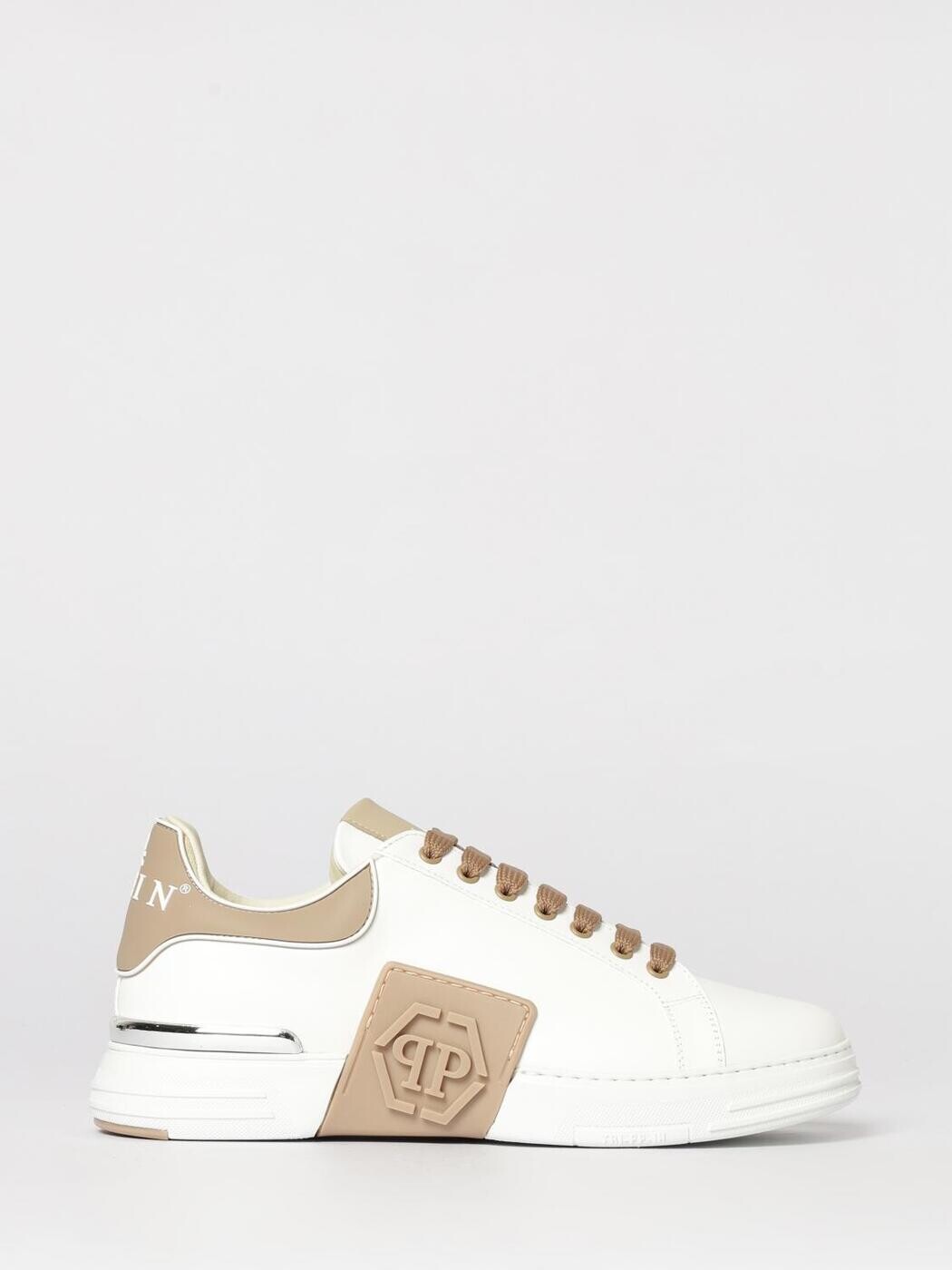 フィリップ 飾り気の無い PHILIPP PLEIN スニーカー メンズ ベージュ Sneakers SAFSUSC0904PLE005N Beige 関税 貨物輸送無料 2026SS gi
