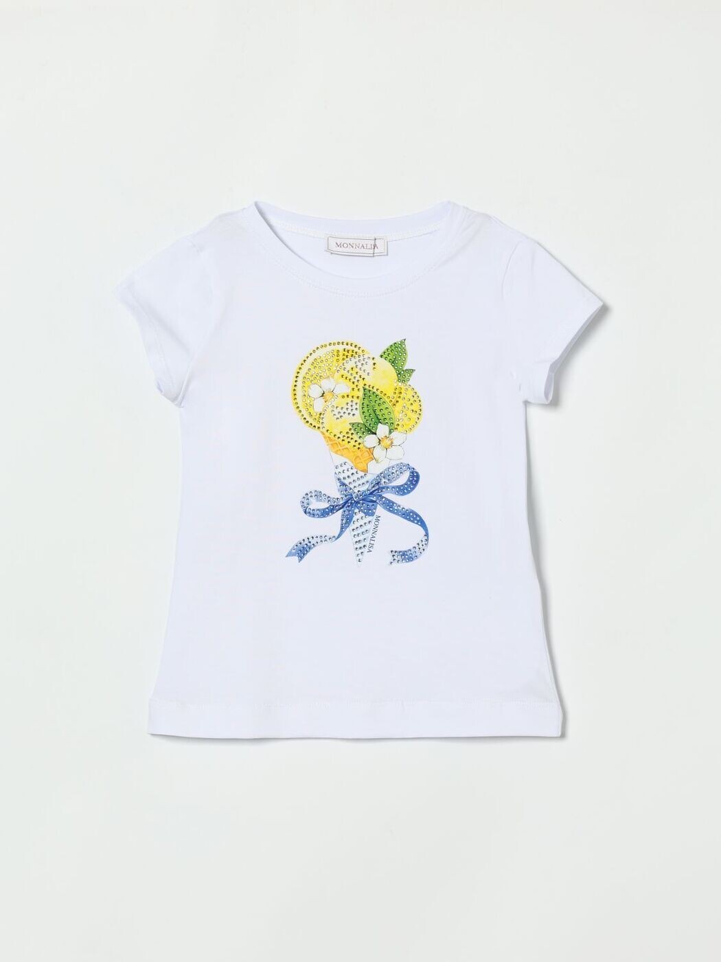 モナリザ MONNALISA ロングスリーブTシャツ Tシャツ ボーイズ ホワイト Long sleeve t-shirts 19G6207032 White 関税 送料無料 2026SS gi｜BRANDSHOP「il Tesoro」