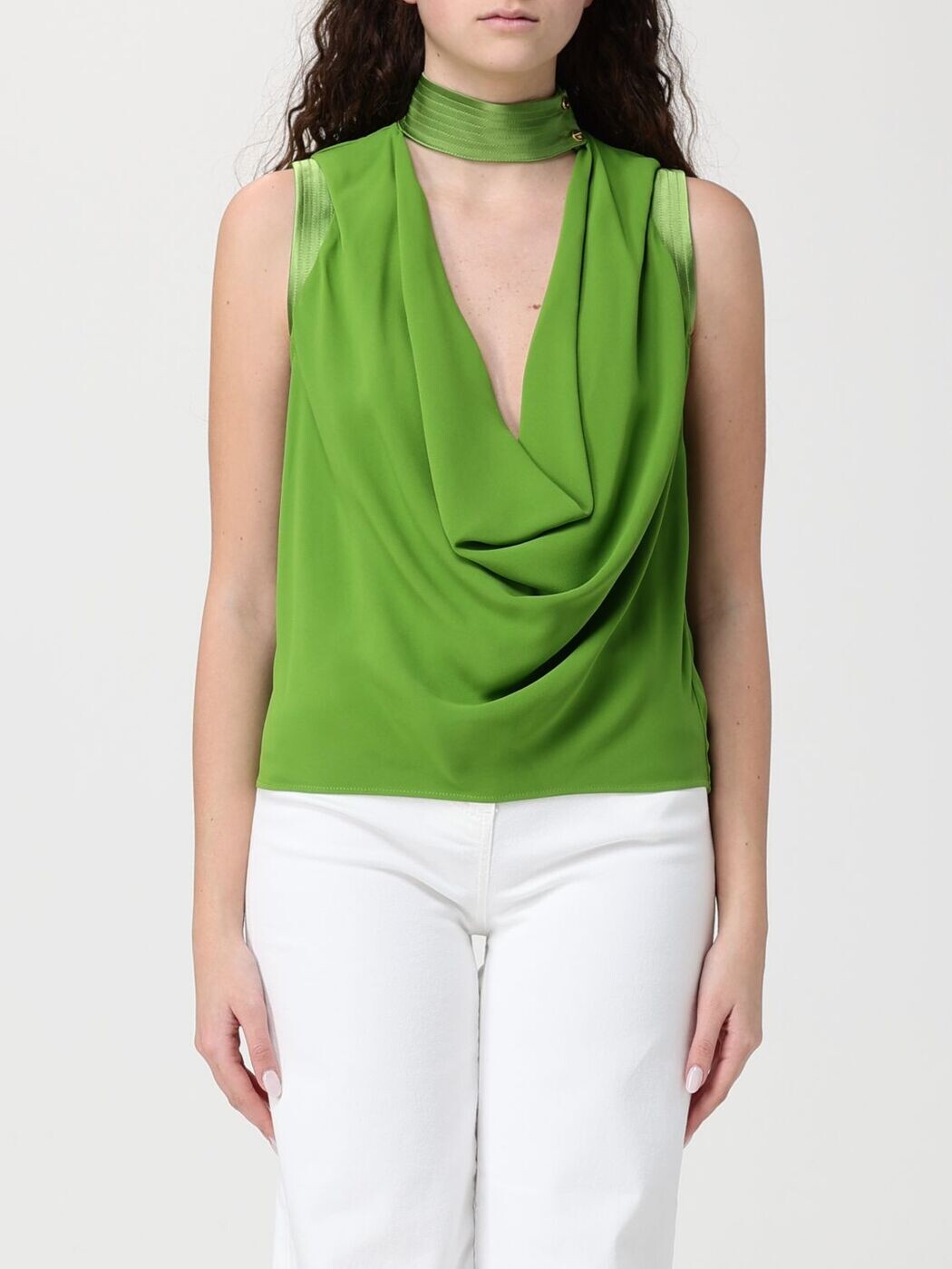 エリザベッタ フランキ ELISABETTA FRANCHI Tシャツ トップス レディース グリーン T-shirts and tops CA13461E2 Green 関税 送料無料 2026SS gi｜BRANDSHOP「il Tesoro」