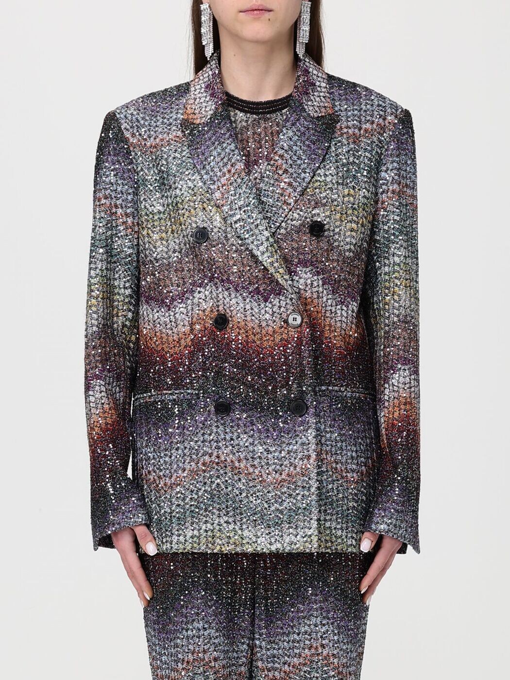 ミッソーニ MISSONI 背広上衣 背広 上衣 レディース マルチ色つや Suit Jackets DS26空想科学小説02BC005Y 関税 貨物輸送無料 2026SS gi