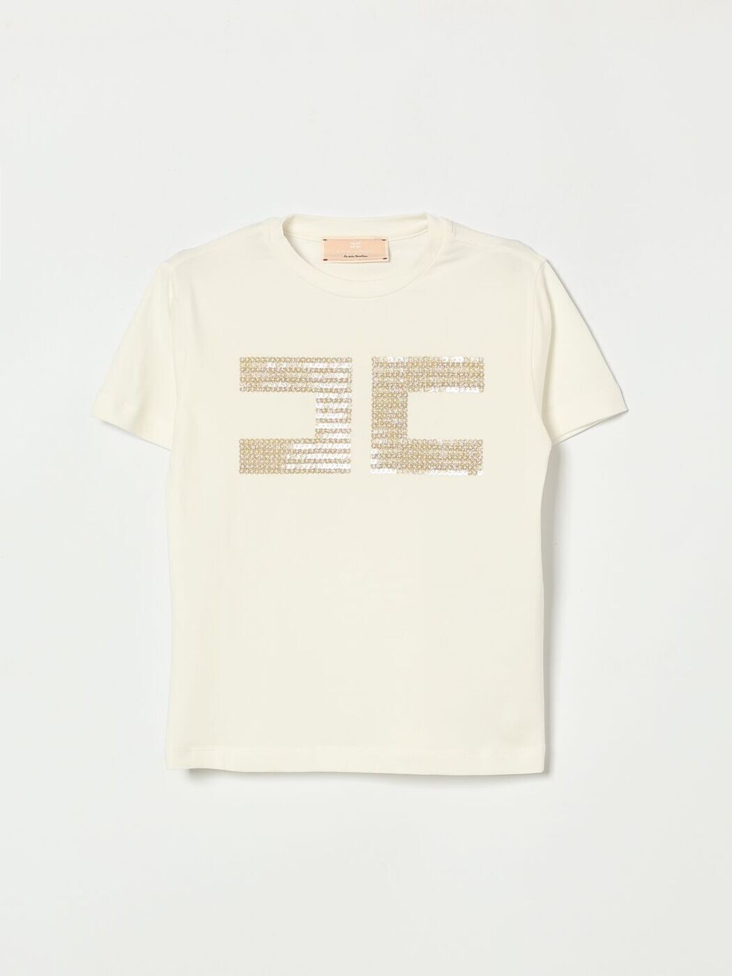 エリザベッタ フランキ ELISABETTA FRANCHI 天使の都市 MIA BAMBINA ロング衣袂ティーシャツ ティーシャツ ガールズ 白いこと Long sleeve t-shirts EFTS2590JE006 関税 貨物輸送無料 2026SS gi