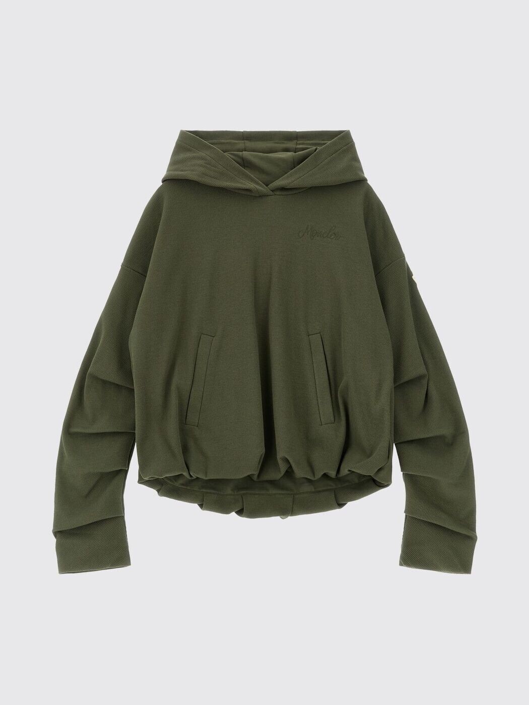 モンク線路 MONCLER クルーネックジャンパー 編み物お召しもの ガールズ 緑であること Crew neck jumpers 8G0000689AHP 関税 貨物輸送無料 2026SS gi