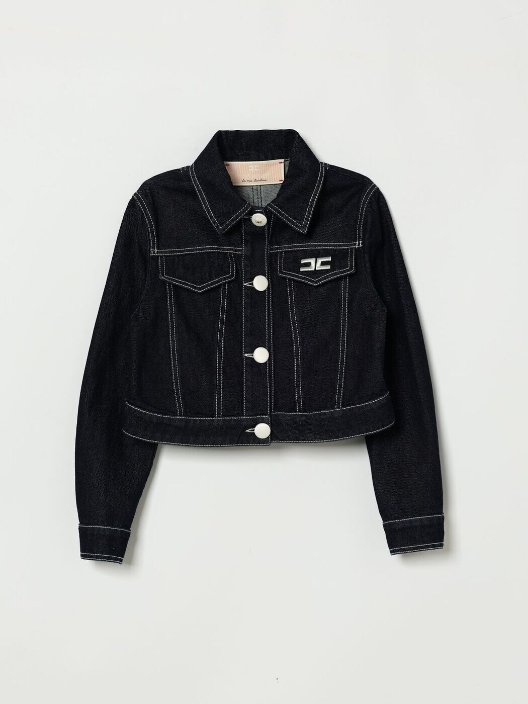 エリザベッタ フランキ ELISABETTA FRANCHI 天使の都市 MIA BAMBINA バイカージャケット 上衣 ガールズ 青色 Biker jackets EFGB1350DF011 関税 貨物輸送無料 2026SS gi