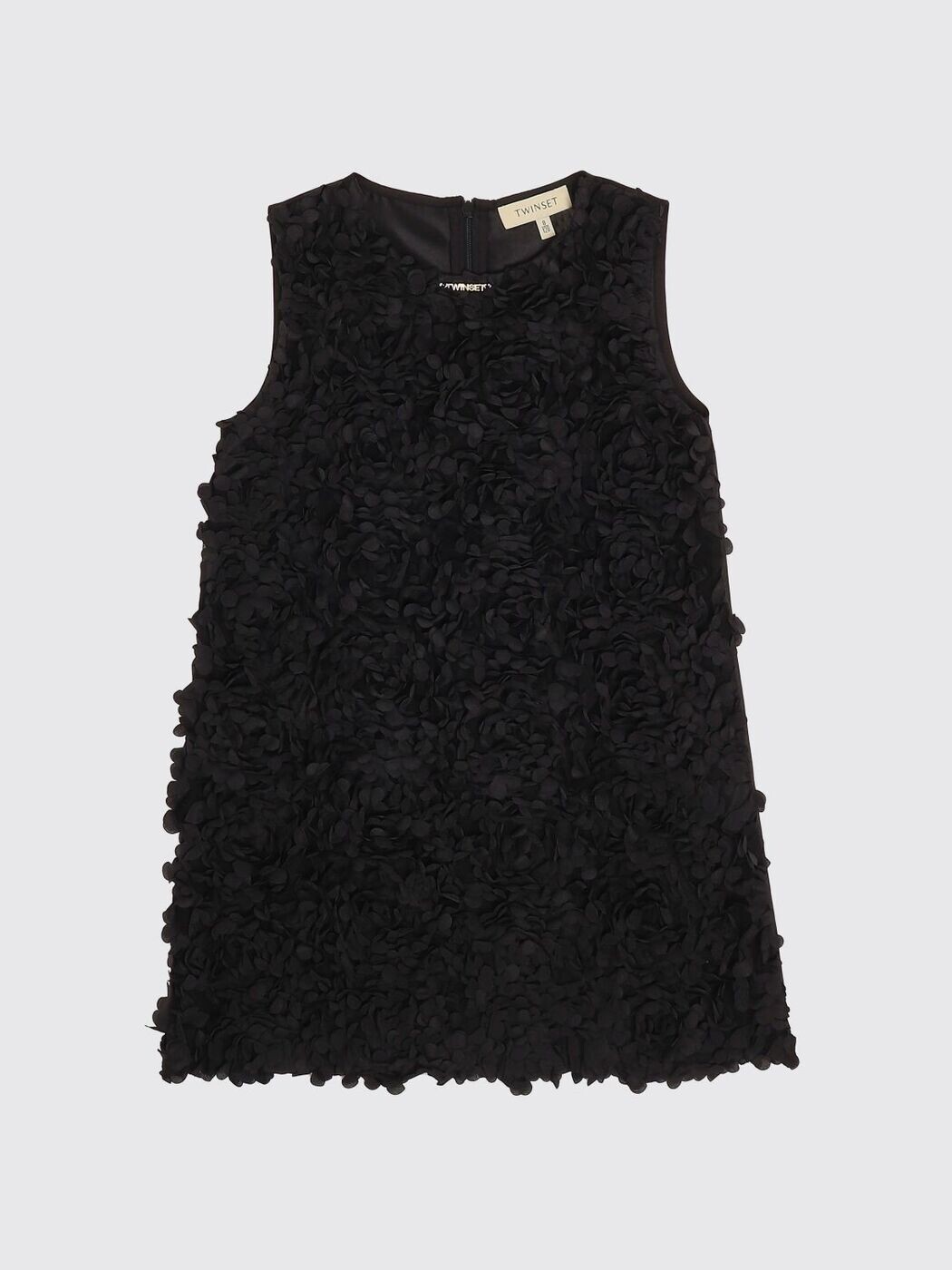 ツイン仕掛ける TWINSET ロングお召しもの お召しもの ガールズ 黒いこと Long dresses 261GJ2Q62 関税 貨物輸送無料 2026SS gi