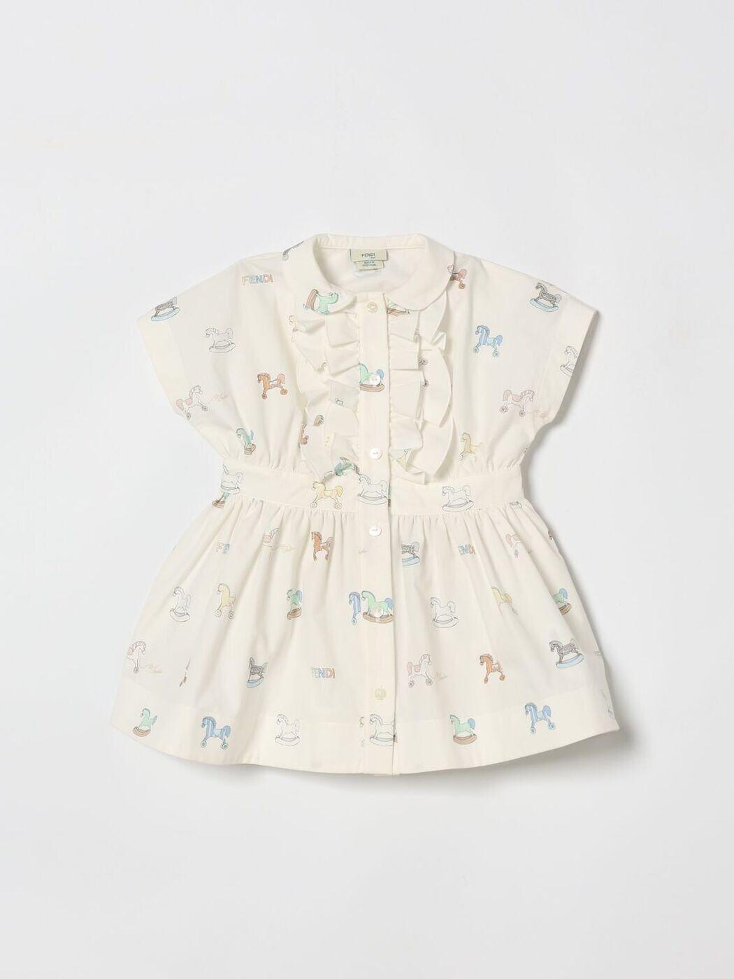 FENDI FENDI 衣裳 御召しもの ボーイズ マルチ色合い Dresses BFB597AVW9 関税 貨物輸送無料 2026SS gi
