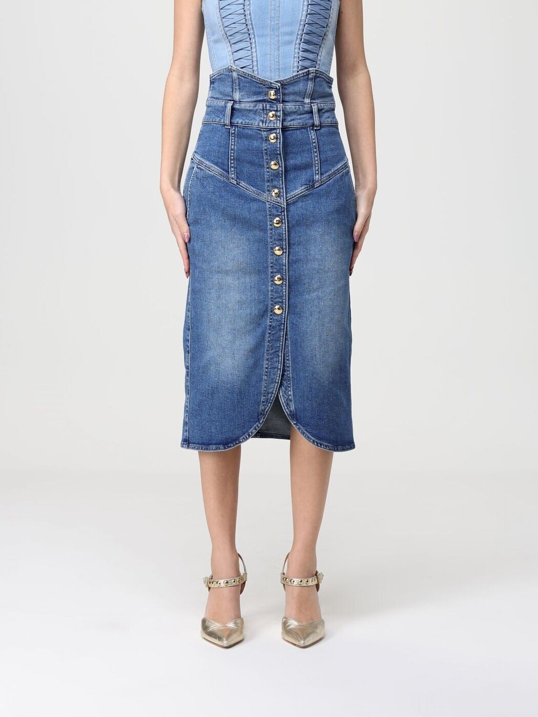 エリザベッタ フランキ ELISABETTA FRANCHI スカート レディース ブルー Skirts GJ41I61E2 Blue 関税 送料無料 2026SS gi｜BRANDSHOP「il Tesoro」