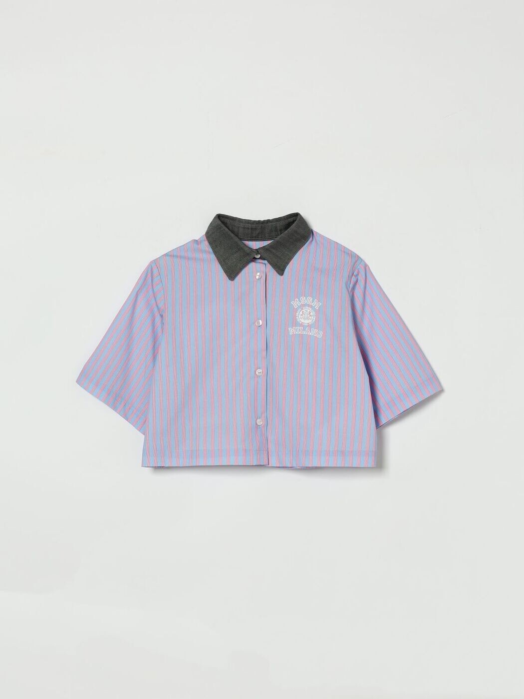 エムエスジーエム MSGM フォーマルシャツ シャツ ガールズ Formal shirts S6MSJGSI029 Gnawed Blue 関税 送料無料 2026SS gi|BRANDSHOP「il Tesoro」