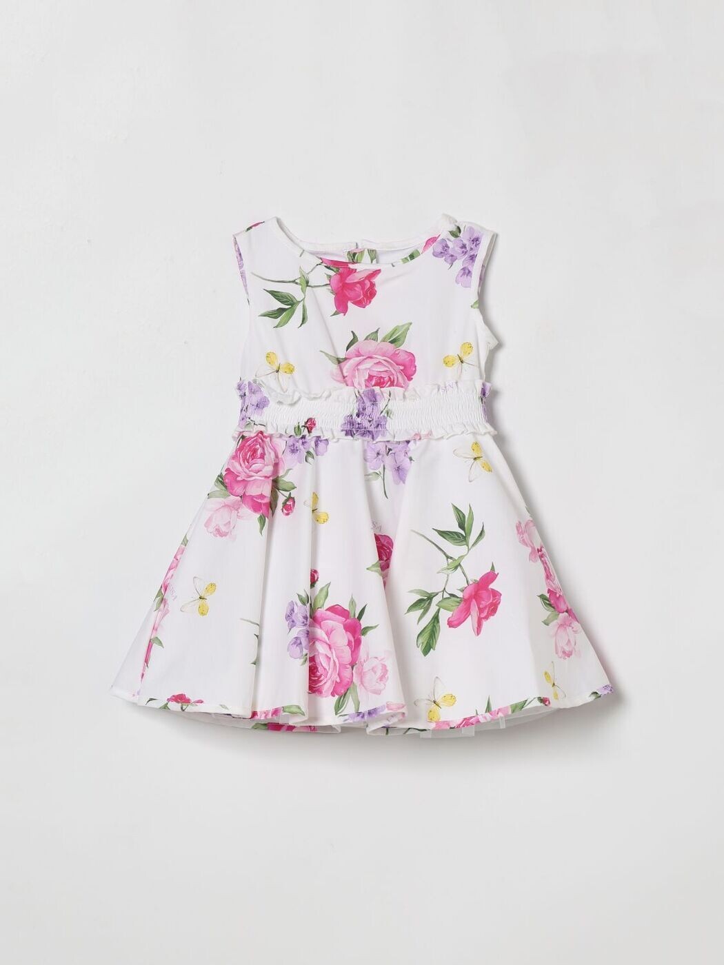 モナリザ MONNALISA ロング御召しもの 御召しもの ガールズ 白いこと Long dresses 11G9087621 関税 貨物輸送無料 2026SS gi