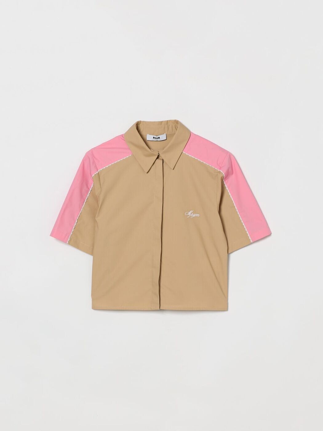 エムエスジーエム MSGM フォーマルシャツ プルオーバー ガールズ ベージュ Formal shirts S6MSJGSI206 関税 貨物輸送無料 2026SS gi