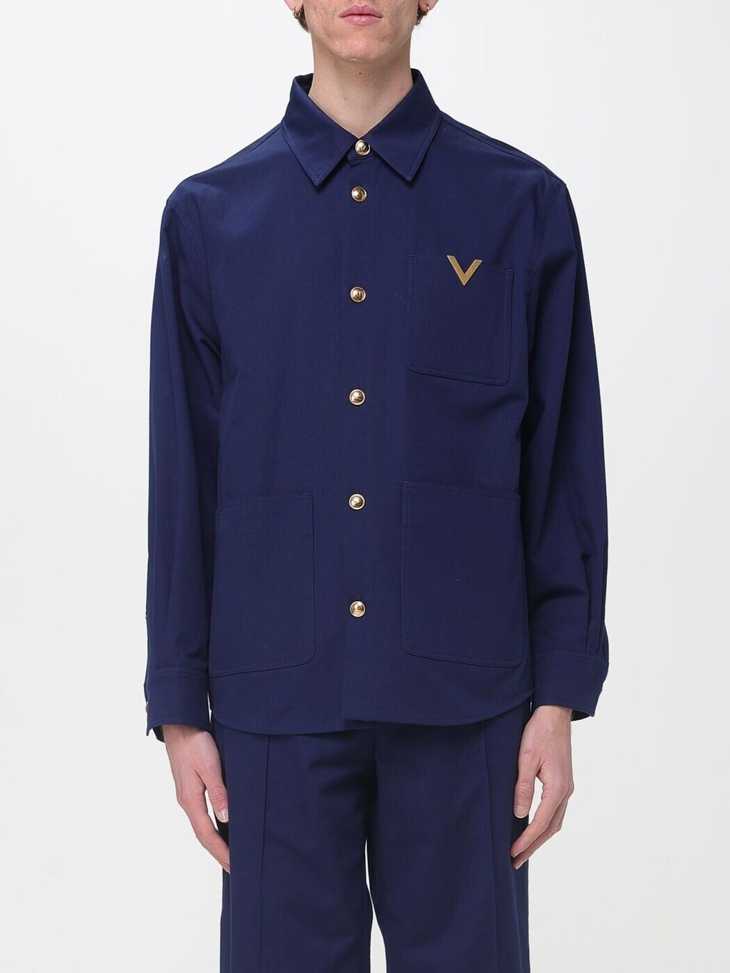 バレンチノ VALENTINO プルオーバー メンズ 青碧 Shirts 8V3CIO11ALS 関税 貨物輸送無料 2026SS gi