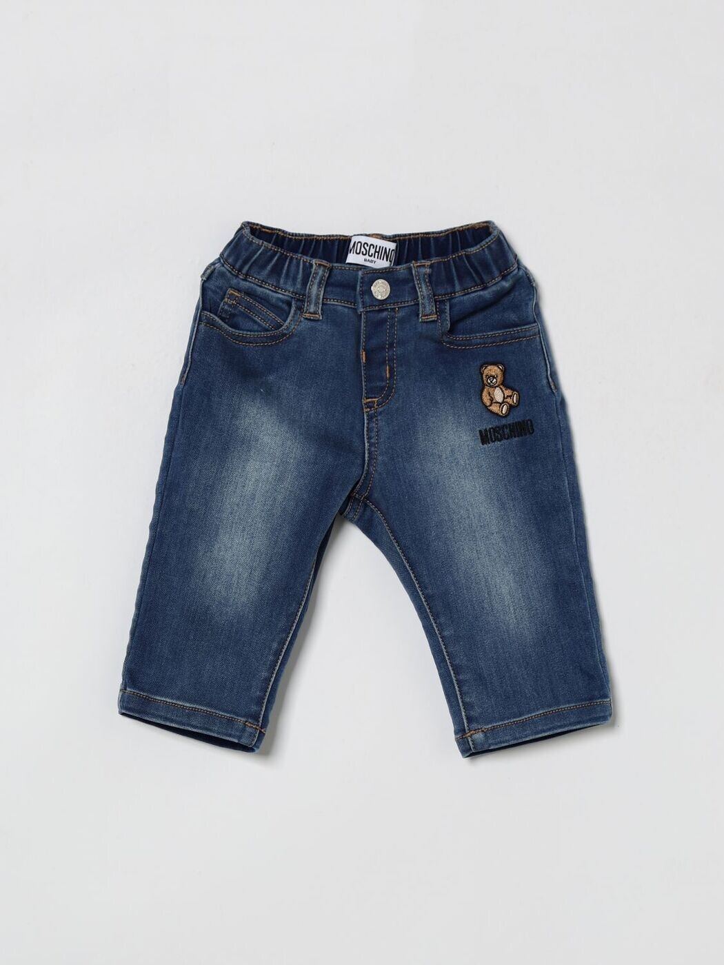 モスキーノ MOSCHINO ズボン ズボン下 ベビーユニセックス 青碧 Pants MNP04ZLXE43 関税 貨物輸送無料 2026SS gi