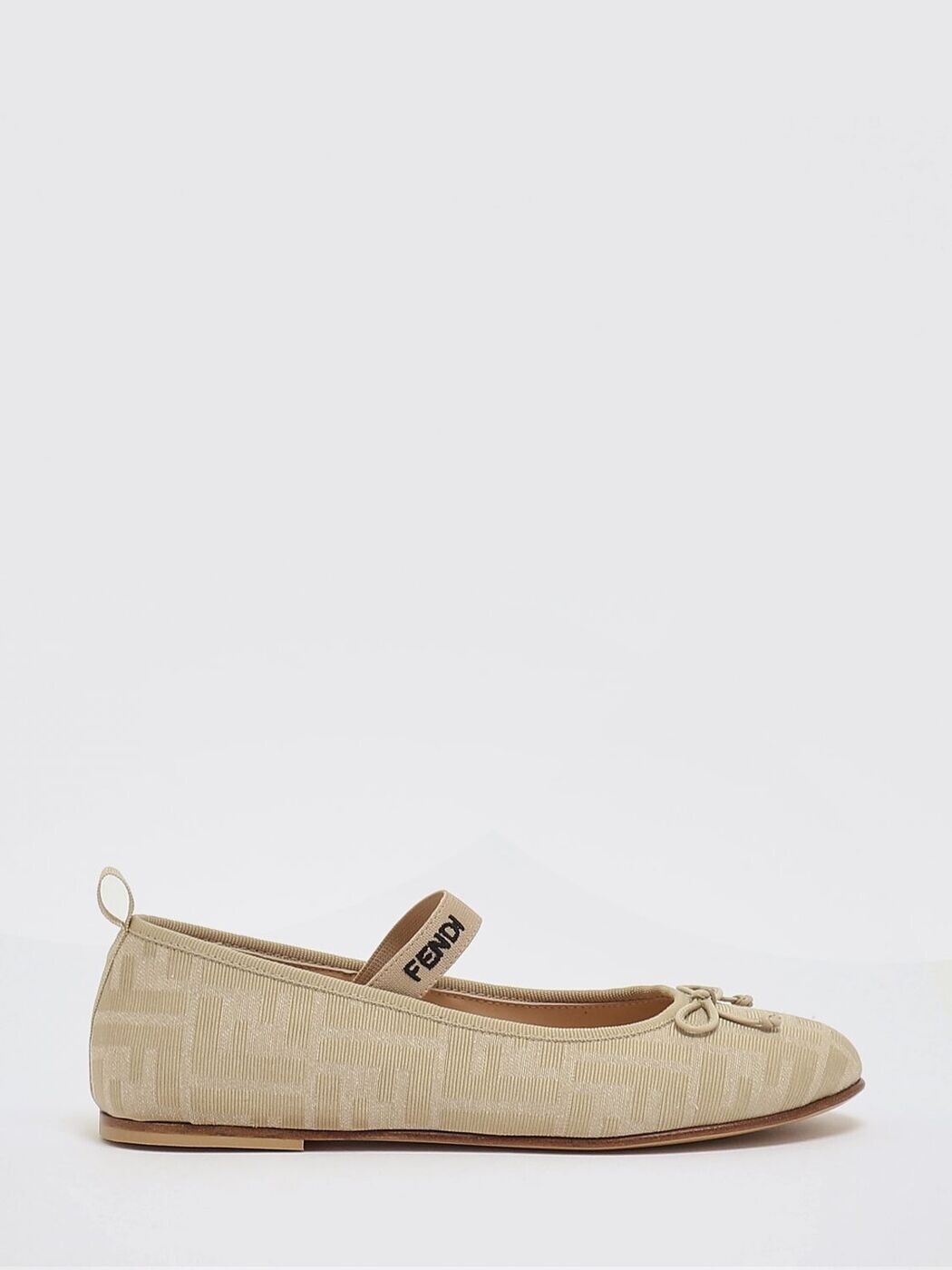 FENDI FENDI バレーシューズ シューズ ガールズ ベージュ Ballet flats JFR376AOTC 関税 貨物輸送無料 2026SS gi