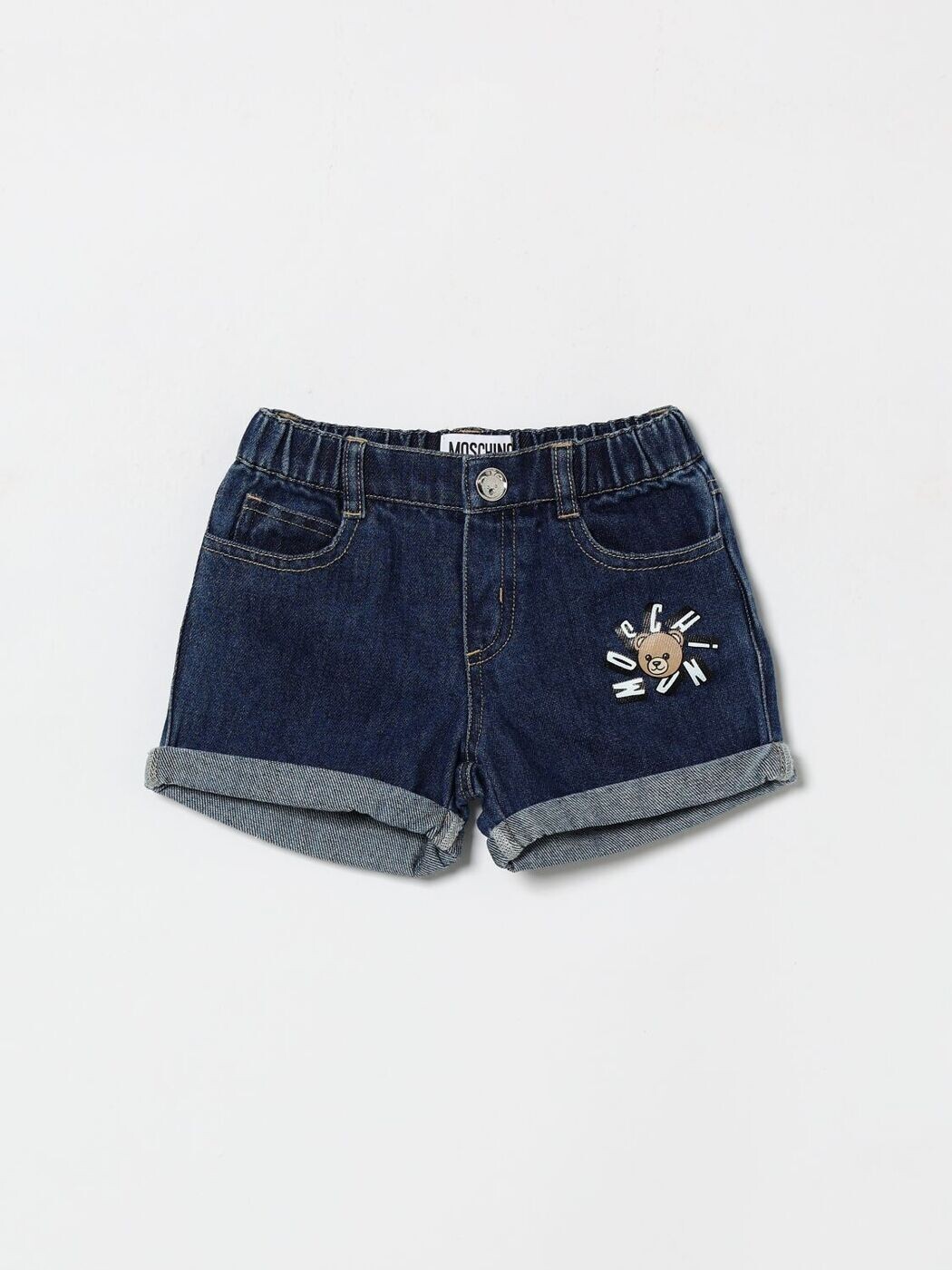 モスキーノ MOSCHINO ズボン下 遊撃手ズボン下 ベビーユニセックス 青碧 Shorts MUQ01TL0E34 関税 貨物輸送無料 2026SS gi