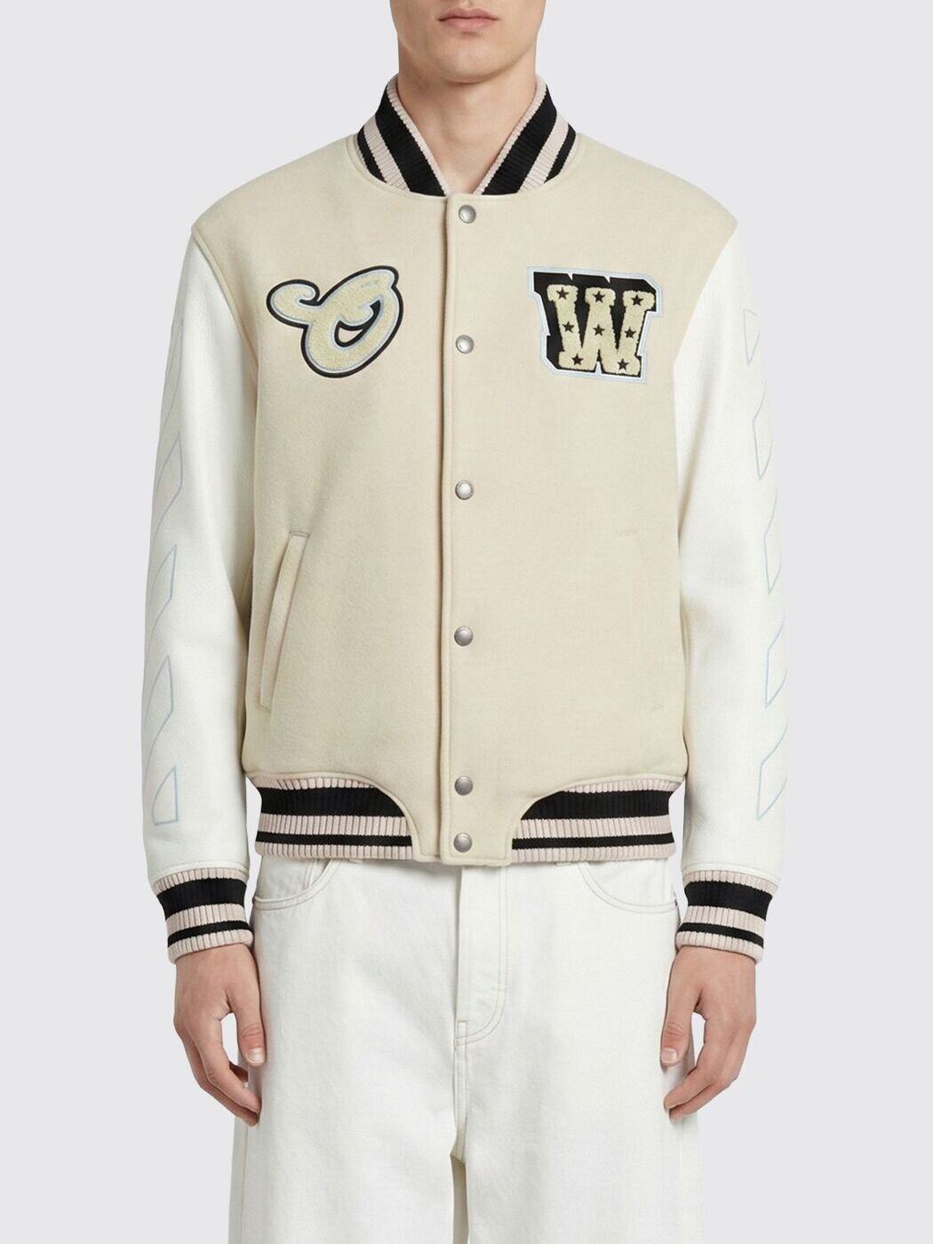 象牙色 OFF WHITE 上衣 メンズ Jackets 44XJA122S26L002 関税 貨物輸送無料 2026SS gi