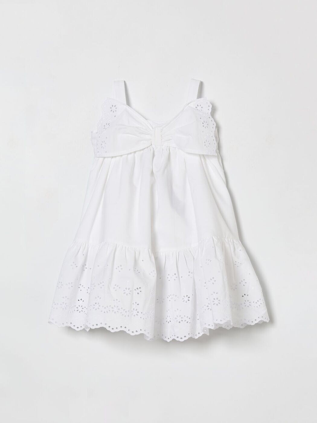 モナリザ MONNALISA ロング御召しもの 御召しもの ガールズ 白いこと Long dresses 17G9027043 関税 貨物輸送無料 2026SS gi