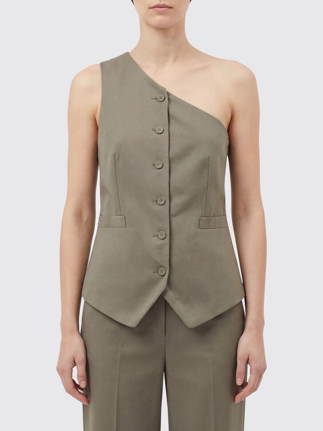 フェデリカ・トシ FEDERICA TOSI トレンチコート 厚地の外套 レディース 緑であること Coats and trench coats 40351403 関税 貨物輸送無料 2026SS gi コート・ジャケット-レディースファッション