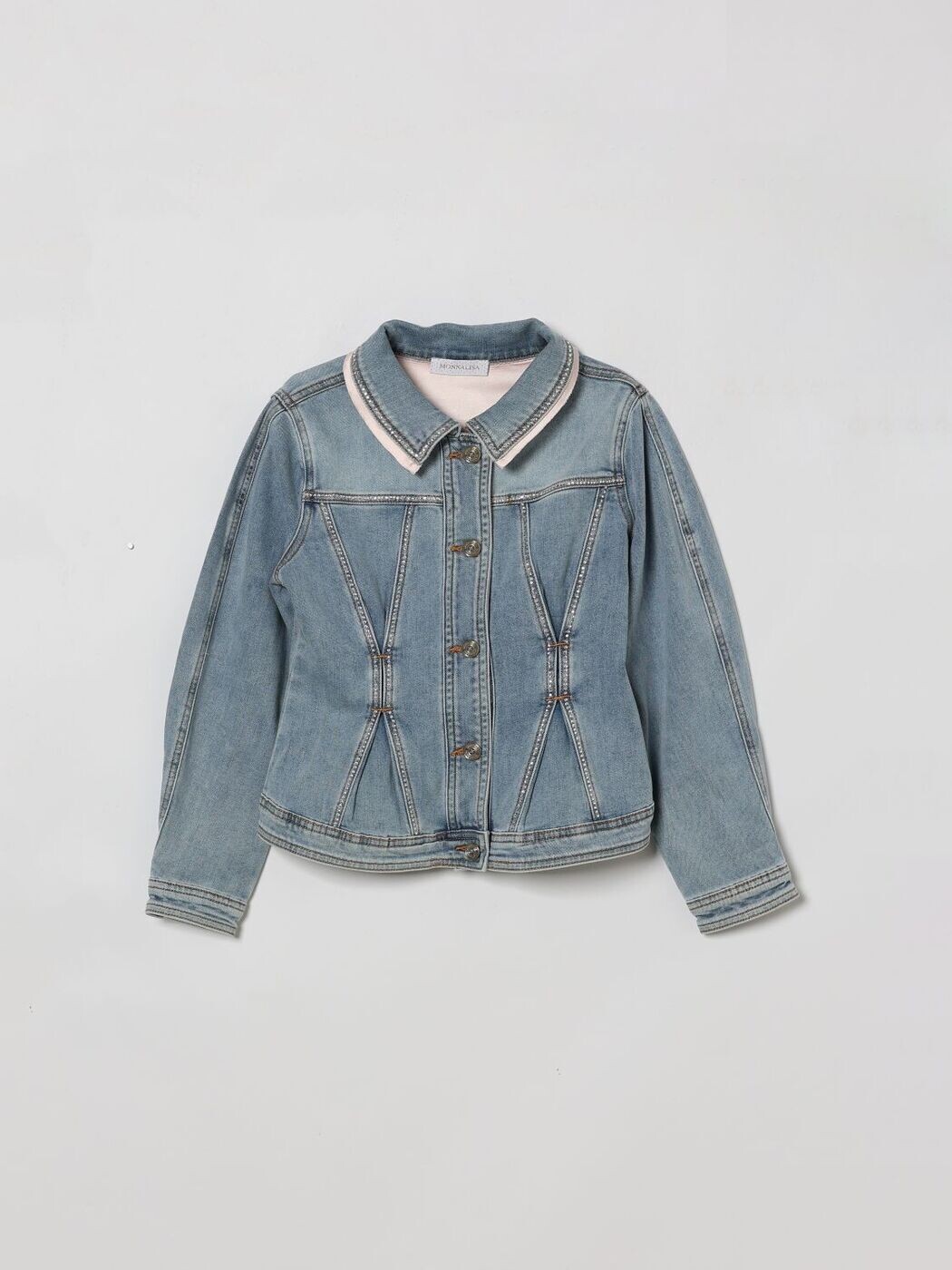 モナリザ MONNALISA バイカージャケット 上衣 ガールズ 青碧 Biker jackets 79G1007015 関税 貨物輸送無料 2026SS gi