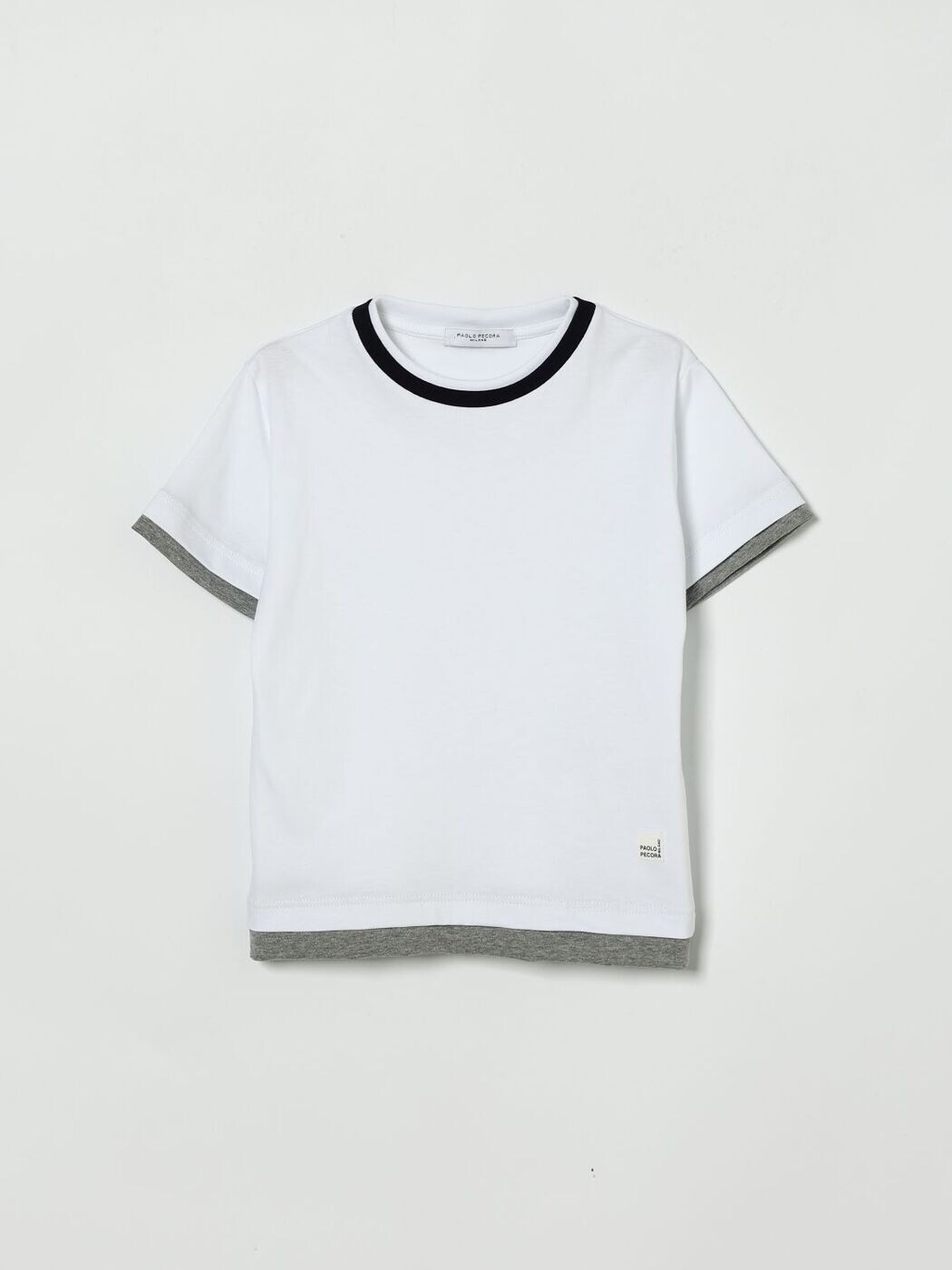 パオロペコラ PAOLO PECORA ロングスリーブTシャツ Tシャツ ボーイズ ホワイト Long sleeve t-shirts PP4349 関税 送料無料 ラッピング無料 2026SS gi画像