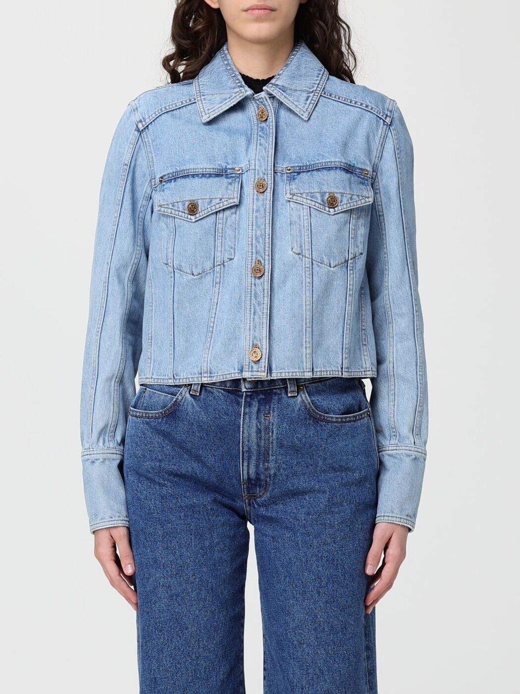バルマン BALMAIN 背広上衣 背広 上衣 レディース 青み Suit Jackets GF1TC215DG11 関税 貨物輸送無料 2026SS gi