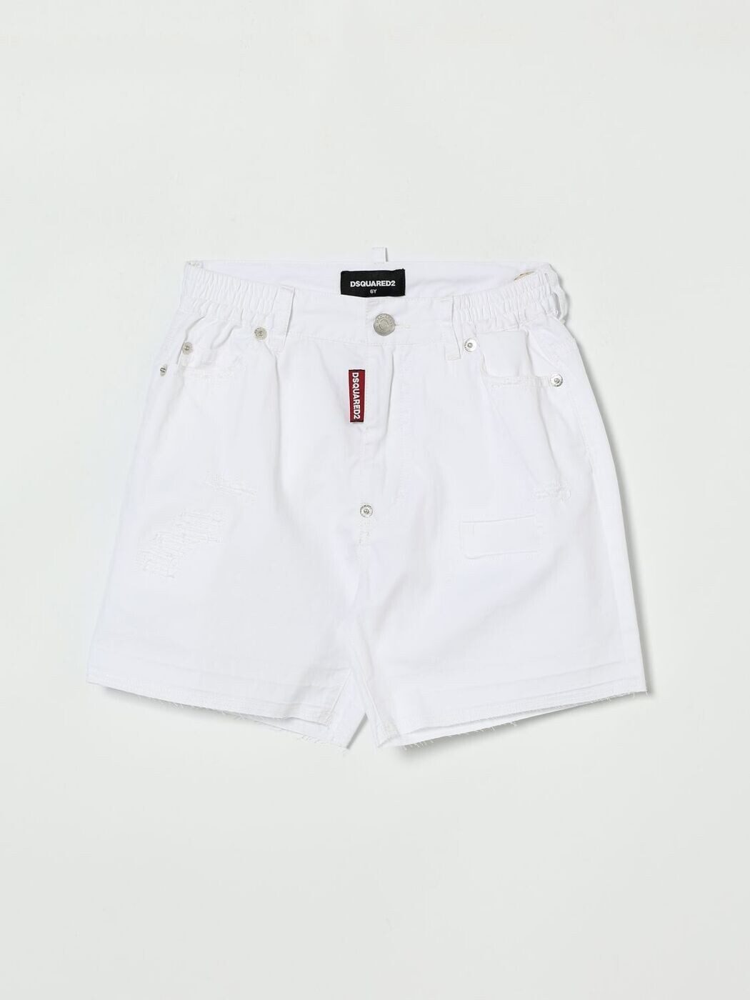 ディースクエアード DSQUARED2 ズボン下 遊撃手ズボン下 ベビーユニセックス 白いこと Shorts DQ3208D0AGL 関税 貨物輸送無料 2026SS gi
