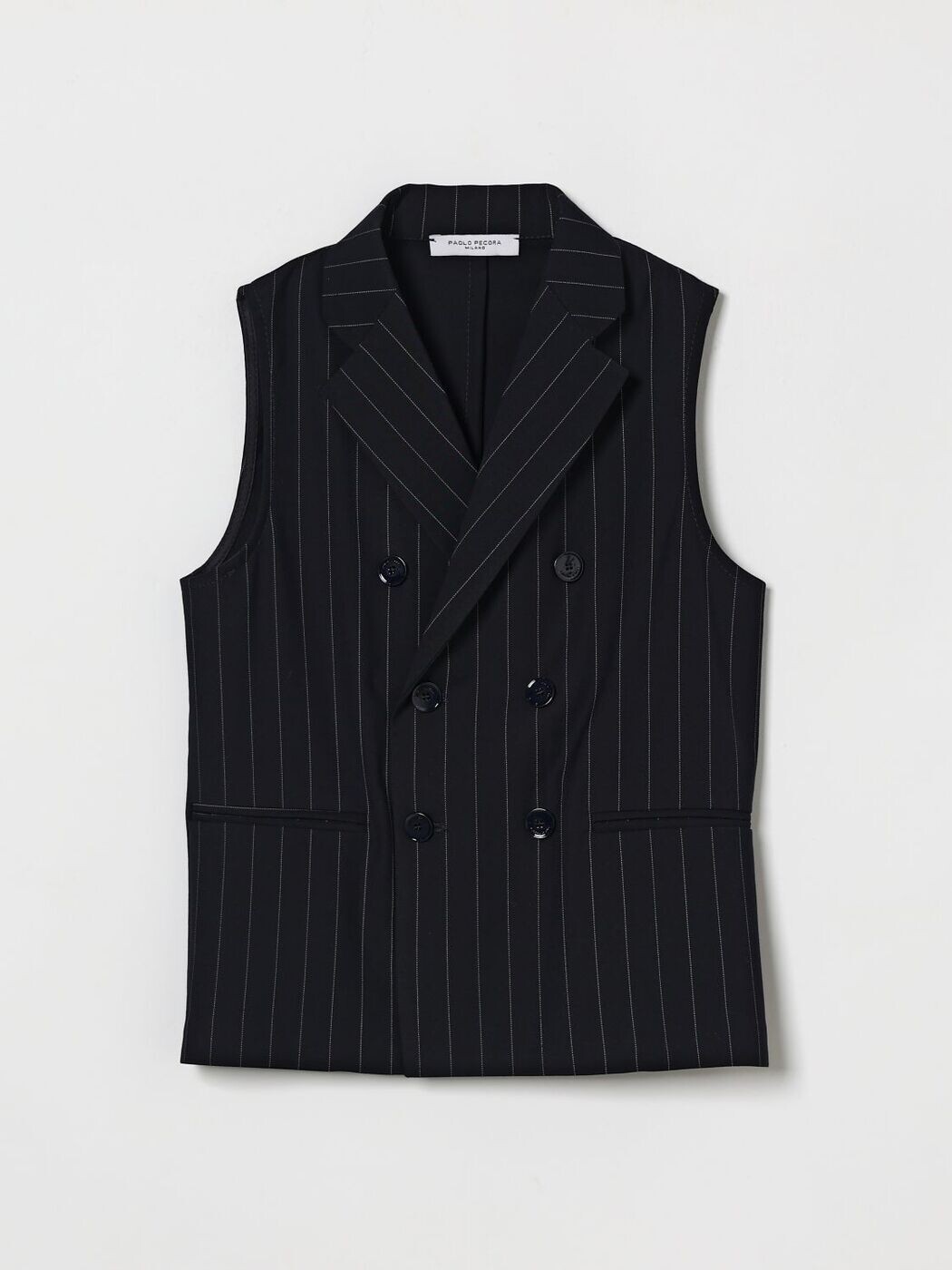 パオロペコラ PAOLO PECORA ウエストコート ベスト ボーイズ ブルー Waistcoats PP4191 関税 送料無料 ラッピング無料 2026SS gi画像