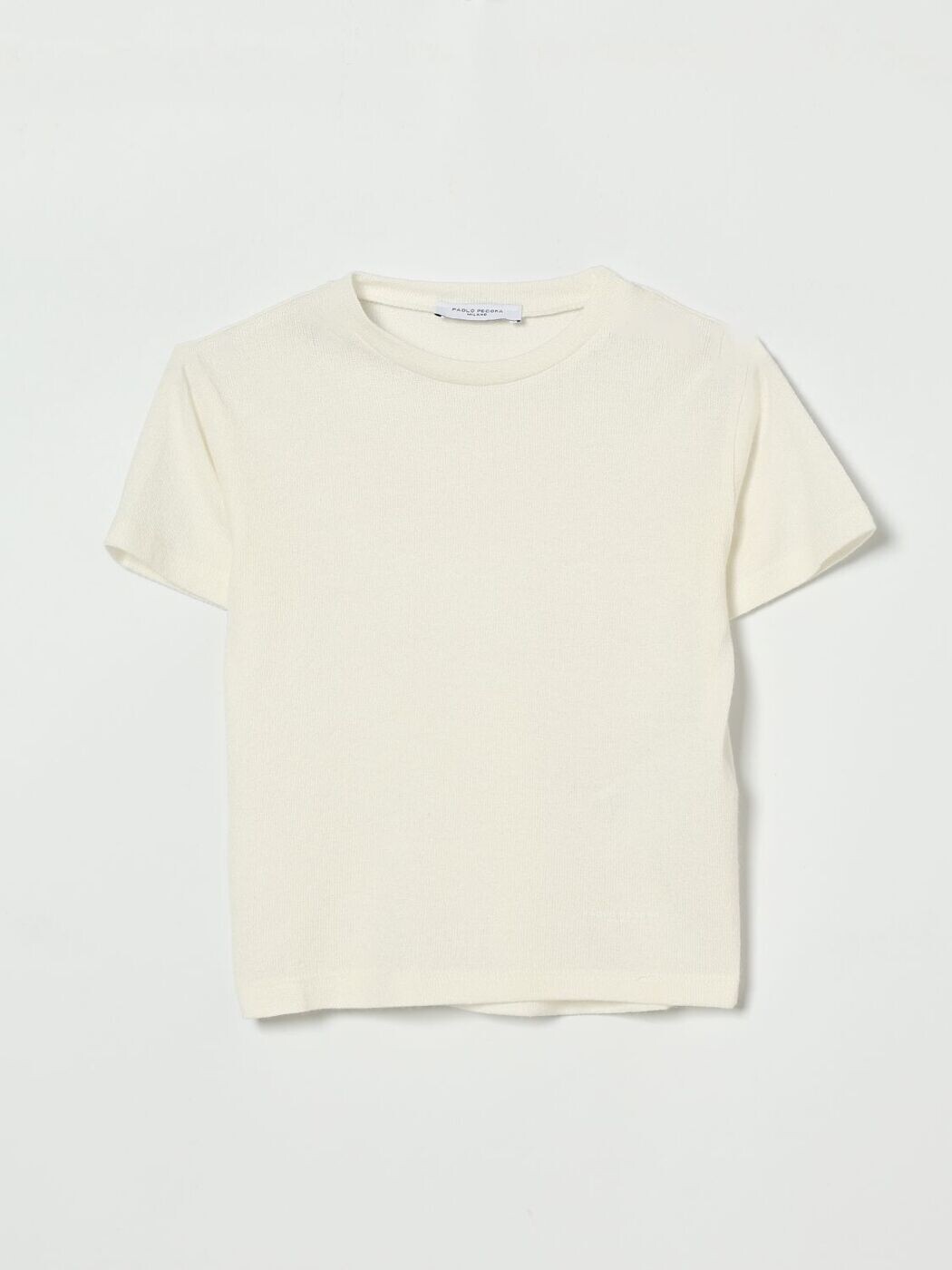 パオロペコラ PAOLO PECORA ロングスリーブTシャツ Tシャツ ボーイズ ホワイト Long sleeve t-shirts PP4246 関税 送料無料 ラッピング無料 2026SS gi画像