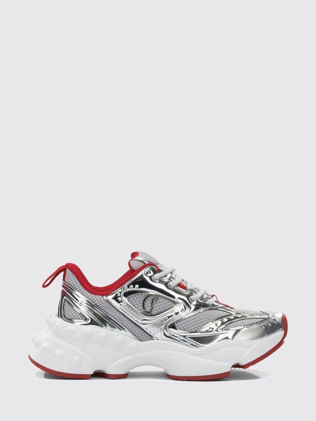 クリスチャンルブタン CHRISTIAN LOUBOUTIN スニーカー レディース しろがね色 Sneakers 1260214 関税 貨物輸送無料 2026SS gi