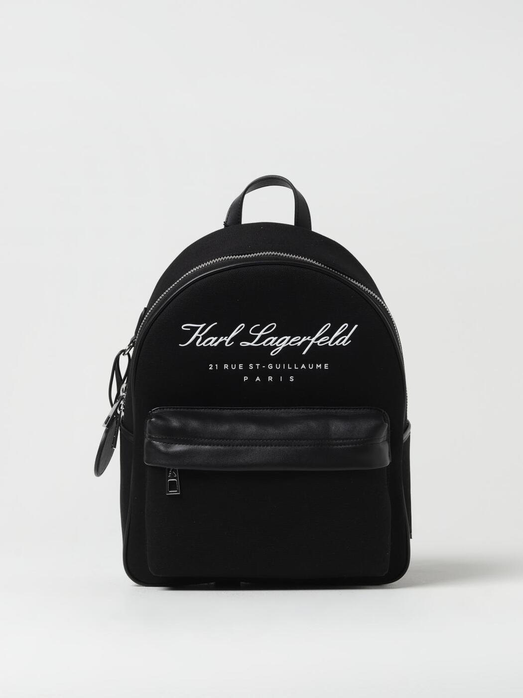長い巻き毛 ラガーフェルド KARL LAGERFELD 背嚢 うしろ側容器に並べる レディース 黒いこと Backpacks and bum bags 231W3108 関税 貨物輸送無料 2026SS gi