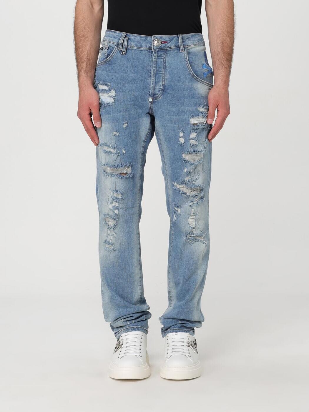 フィリップ プレイン PHILIPP PLEIN デニム メンズ Jeans SADCMDT3678PDE004N Sky Blue 関税 送料無料 2024SS gi|BRANDSHOP「il Tesoro」