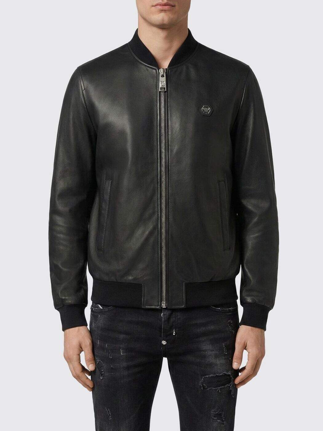 フィリップ 飾り気の無い PHILIPP PLEIN 上衣 メンズ 黒いこと Jackets FACCMLB1593PLE010N 関税 貨物輸送無料 2026SS gi